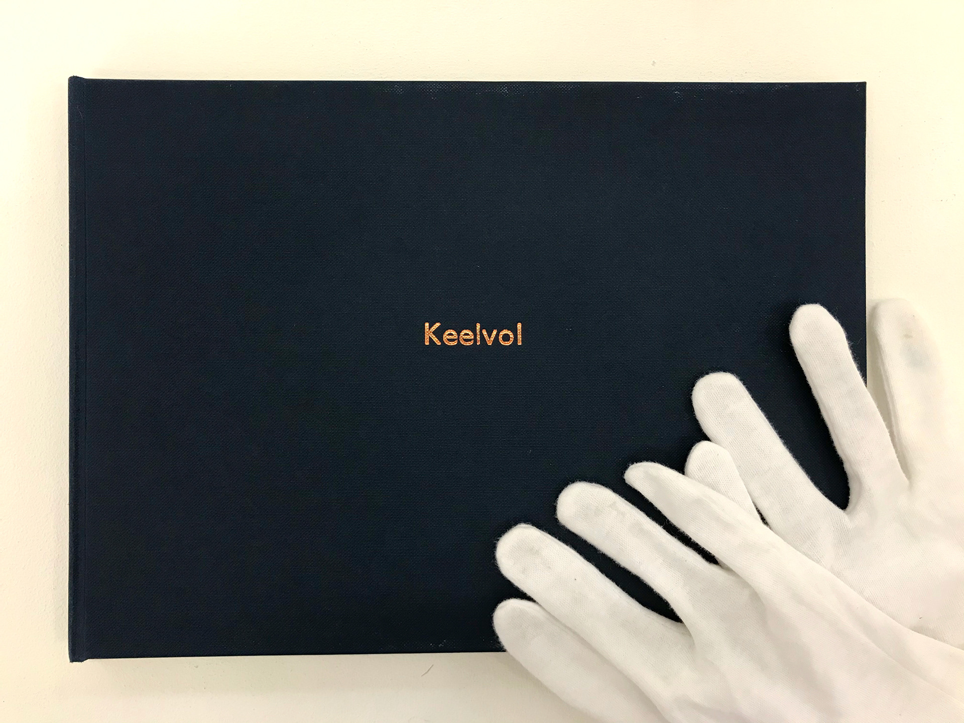 Detailed close-up of book.