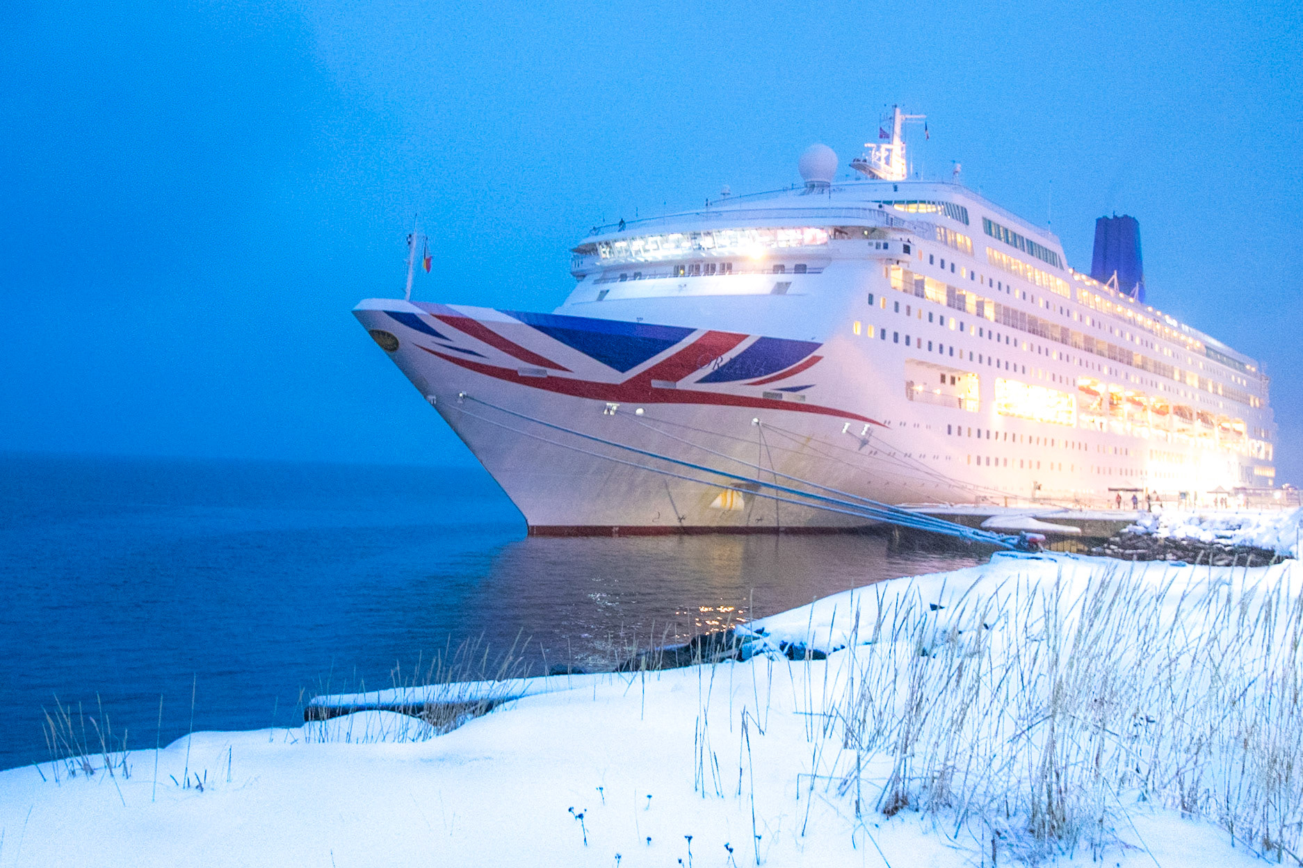 Oriana moored up