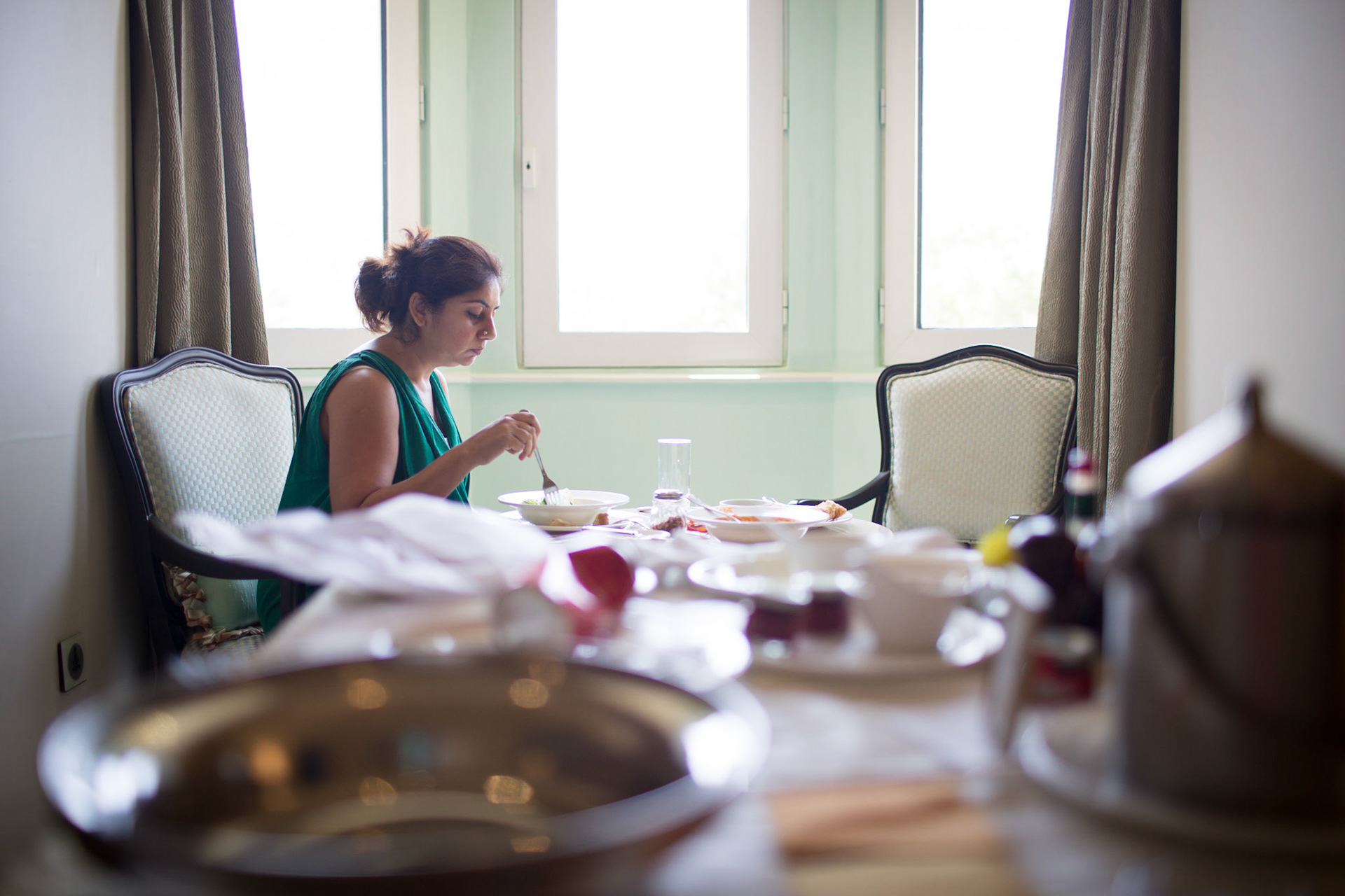 My gorgeous wife at the Taj Mahal