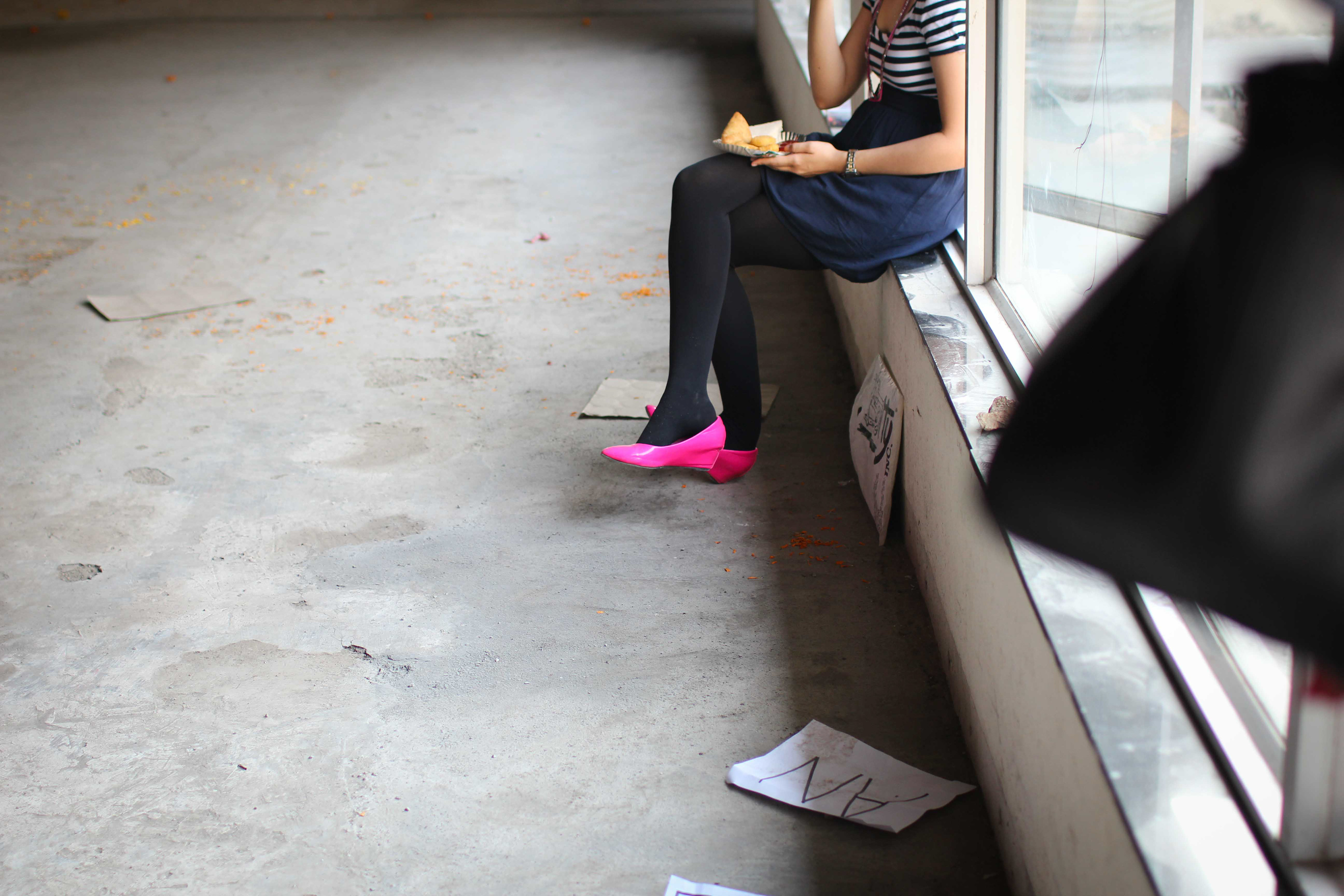 Pink shoes make a world of difference