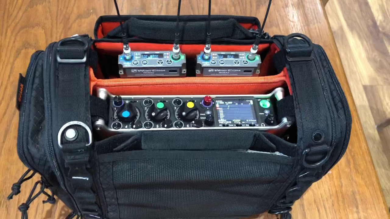 Closer look at a mixer/recorder for production sound.