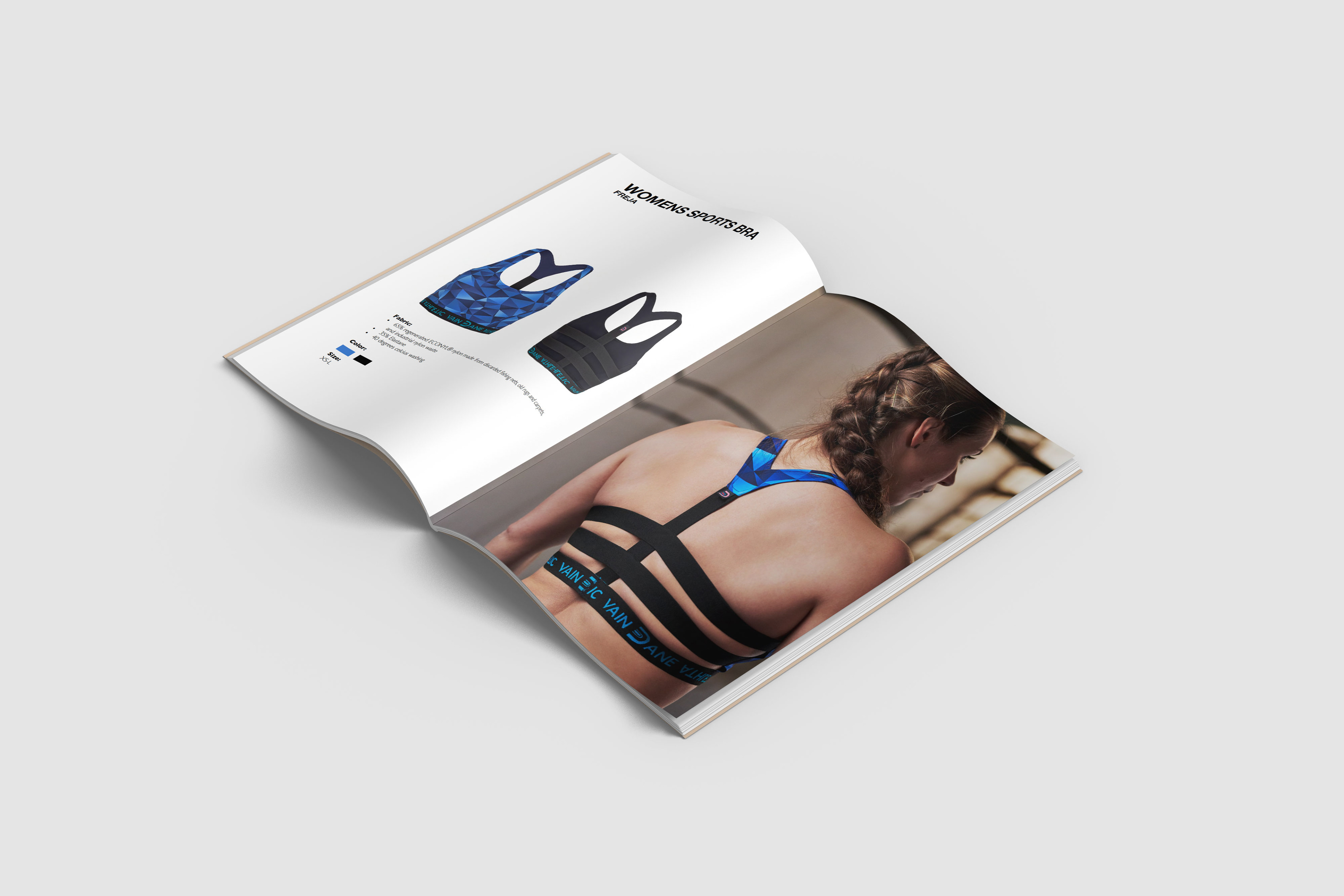 Kommunikationsdesign og lookbook for Vain Dane Athletic