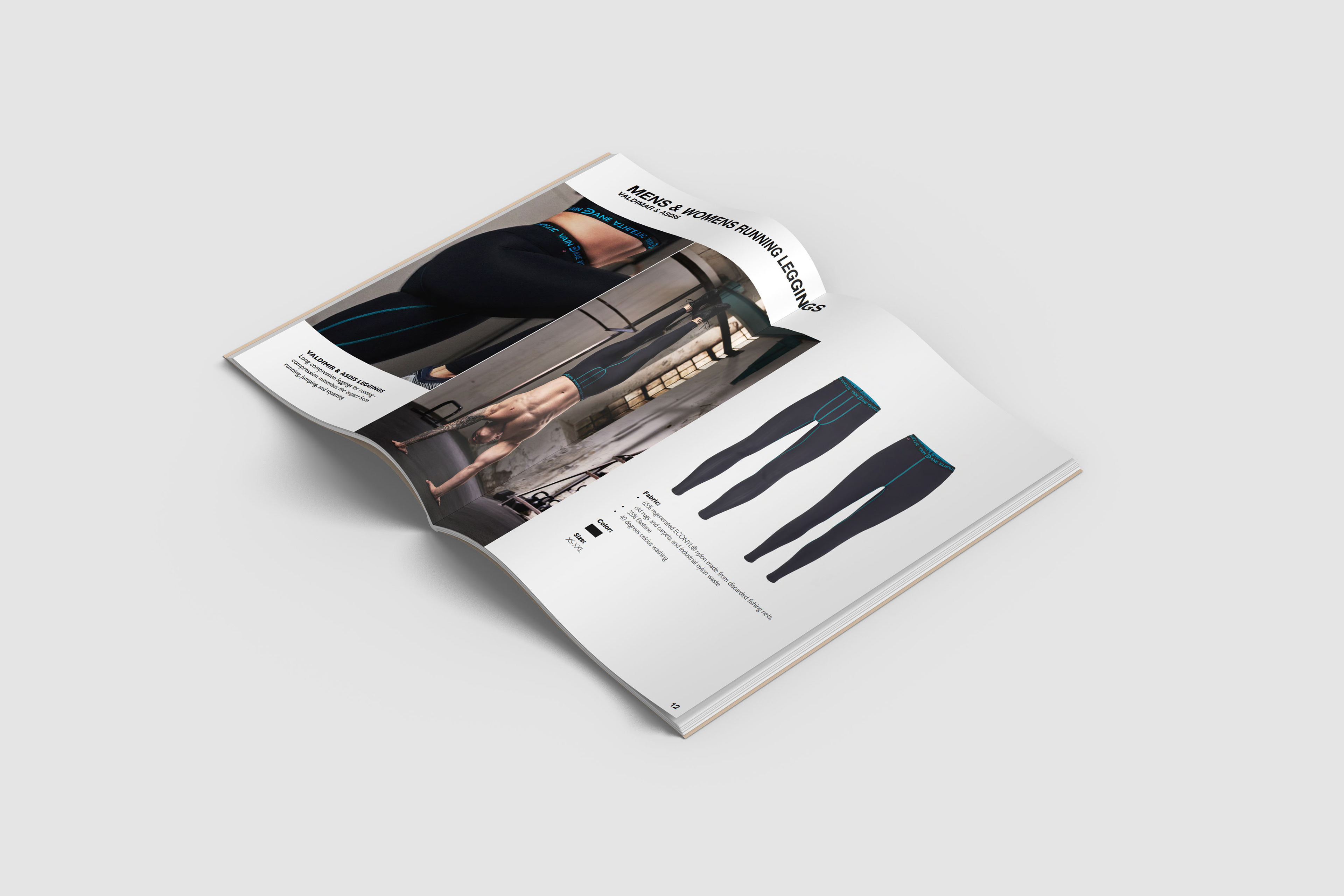 Kommunikationsdesign og lookbook for Vain Dane Athletic