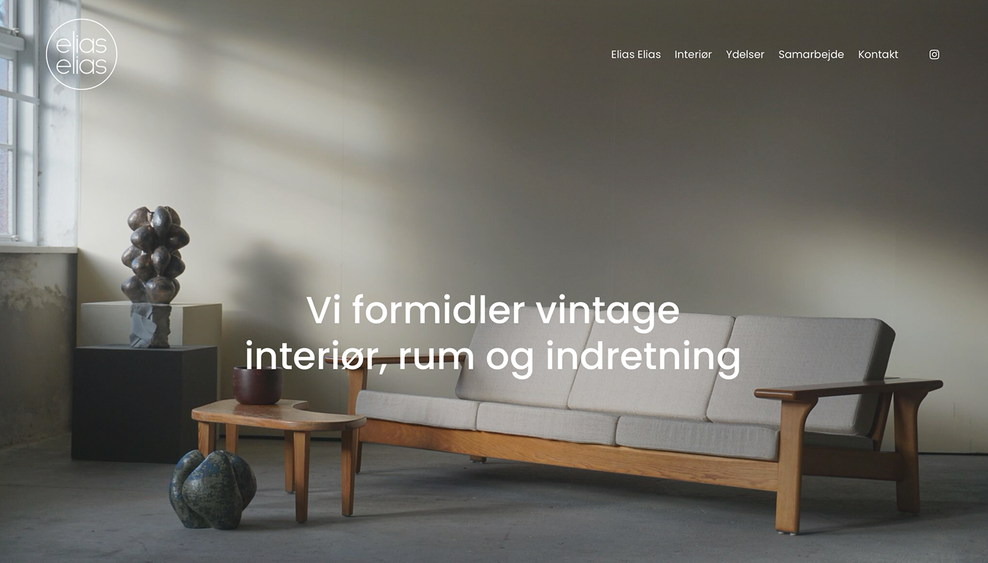 Hjemmesidedesign for eliaselias