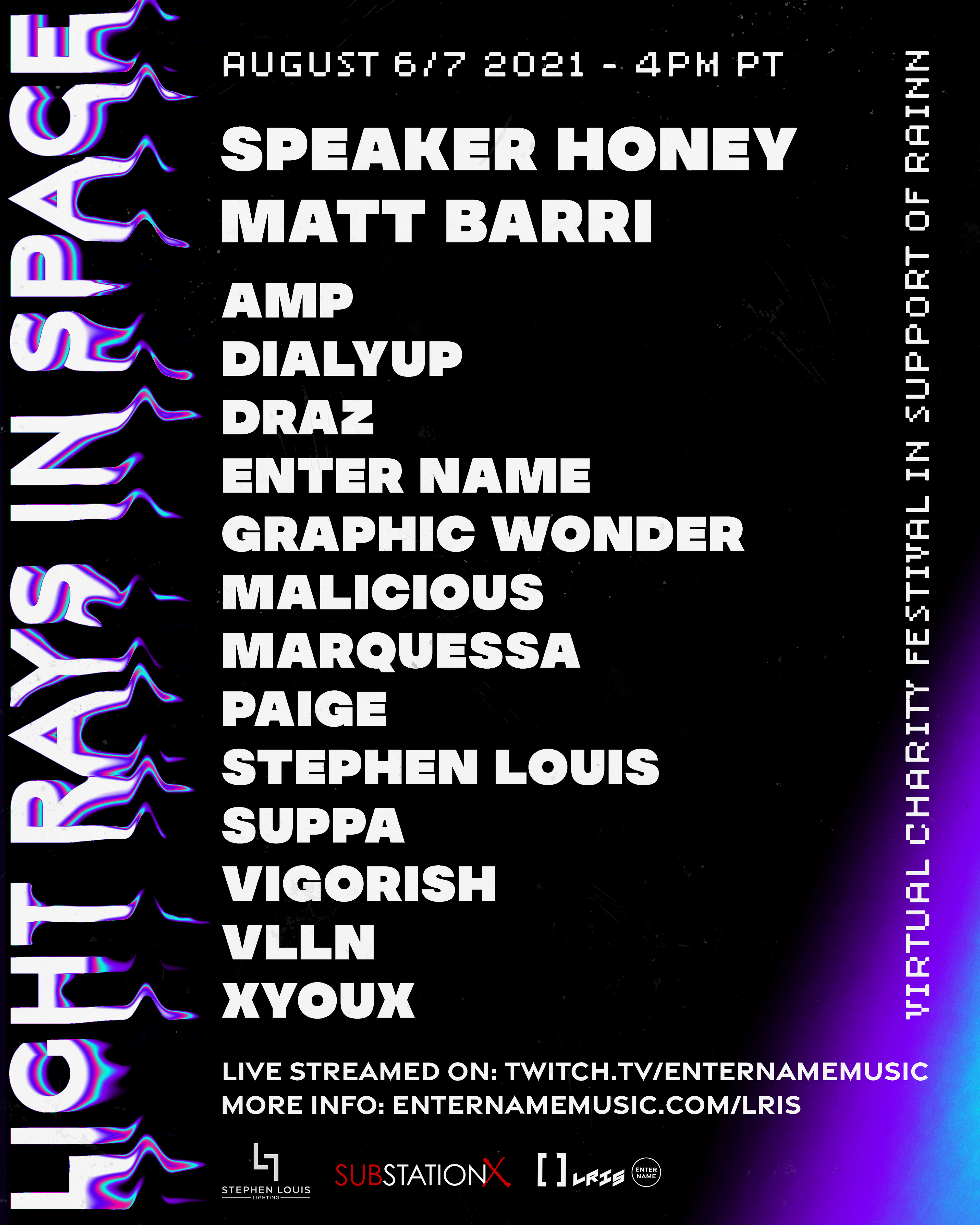 Charity Livestream Poster // Graphic Design