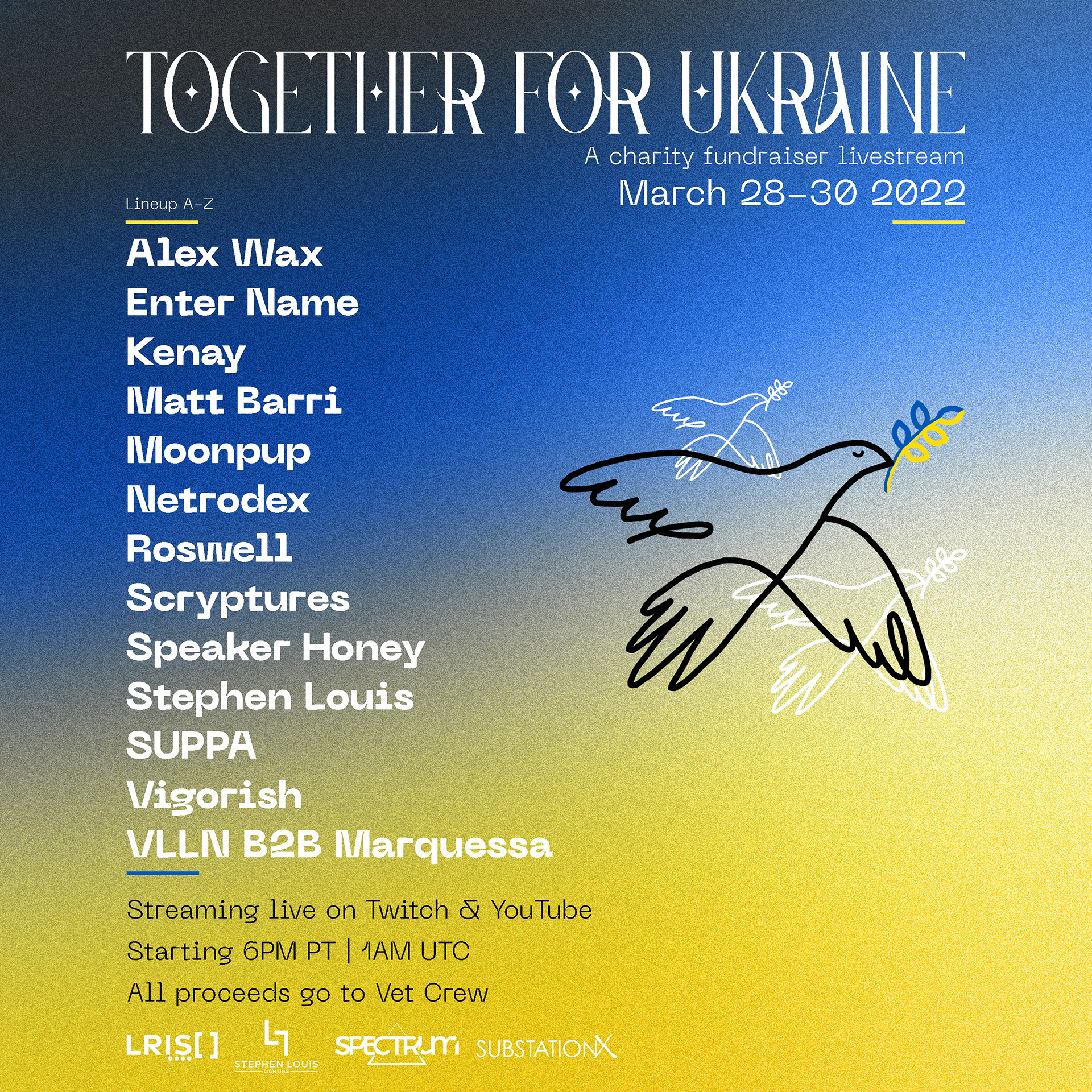 Charity Livestream Poster // Graphic Design