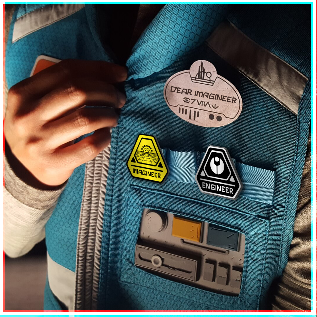 Mockup of Imagineer and Engineer pins