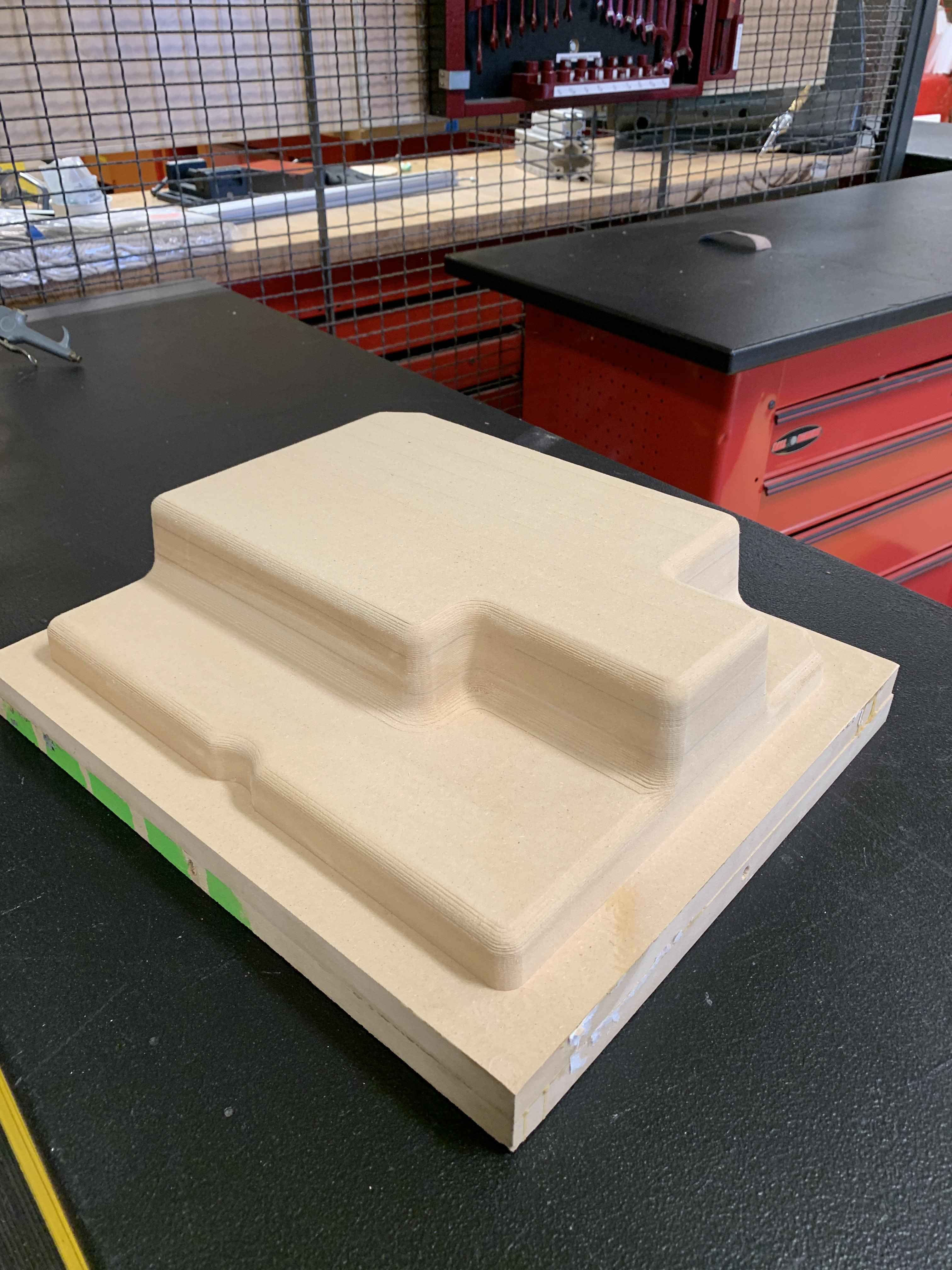 MDF mold for carbon fiber layup