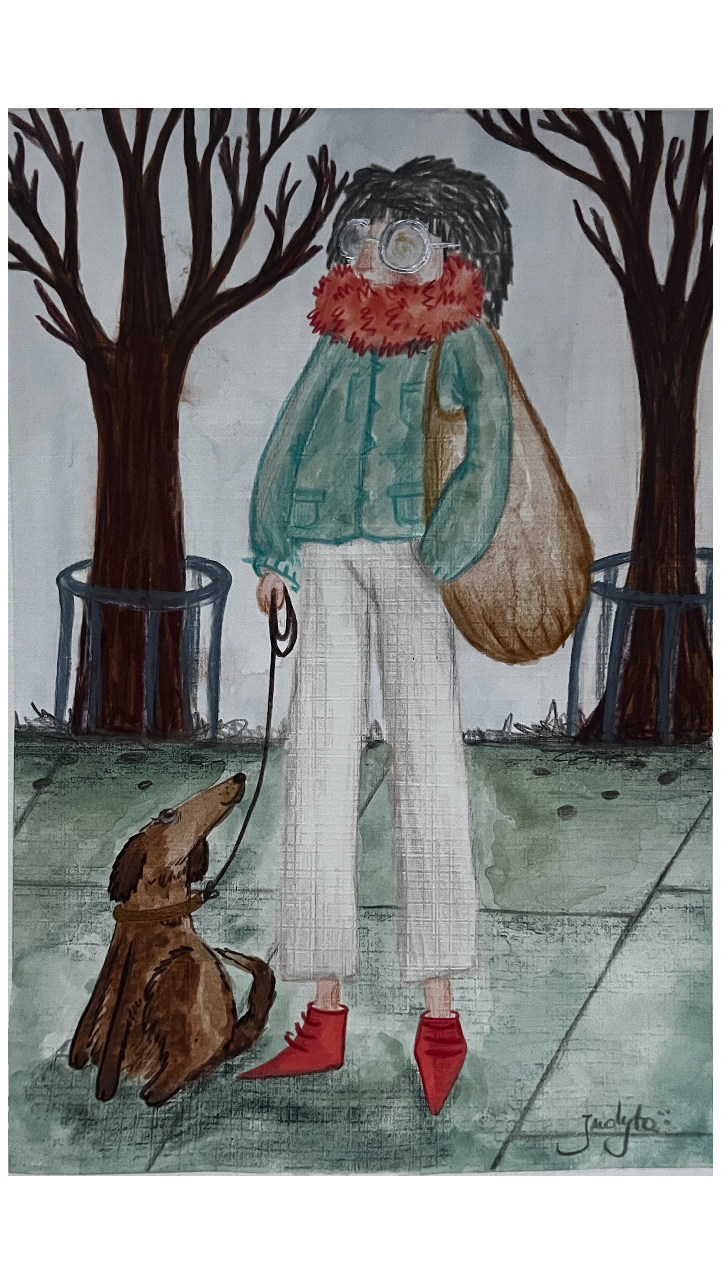 Title: Walking the dog