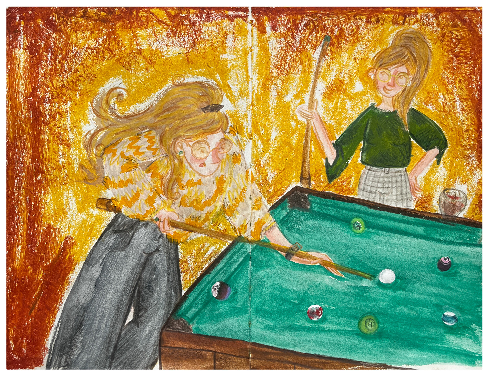 Title: Playing Billiards