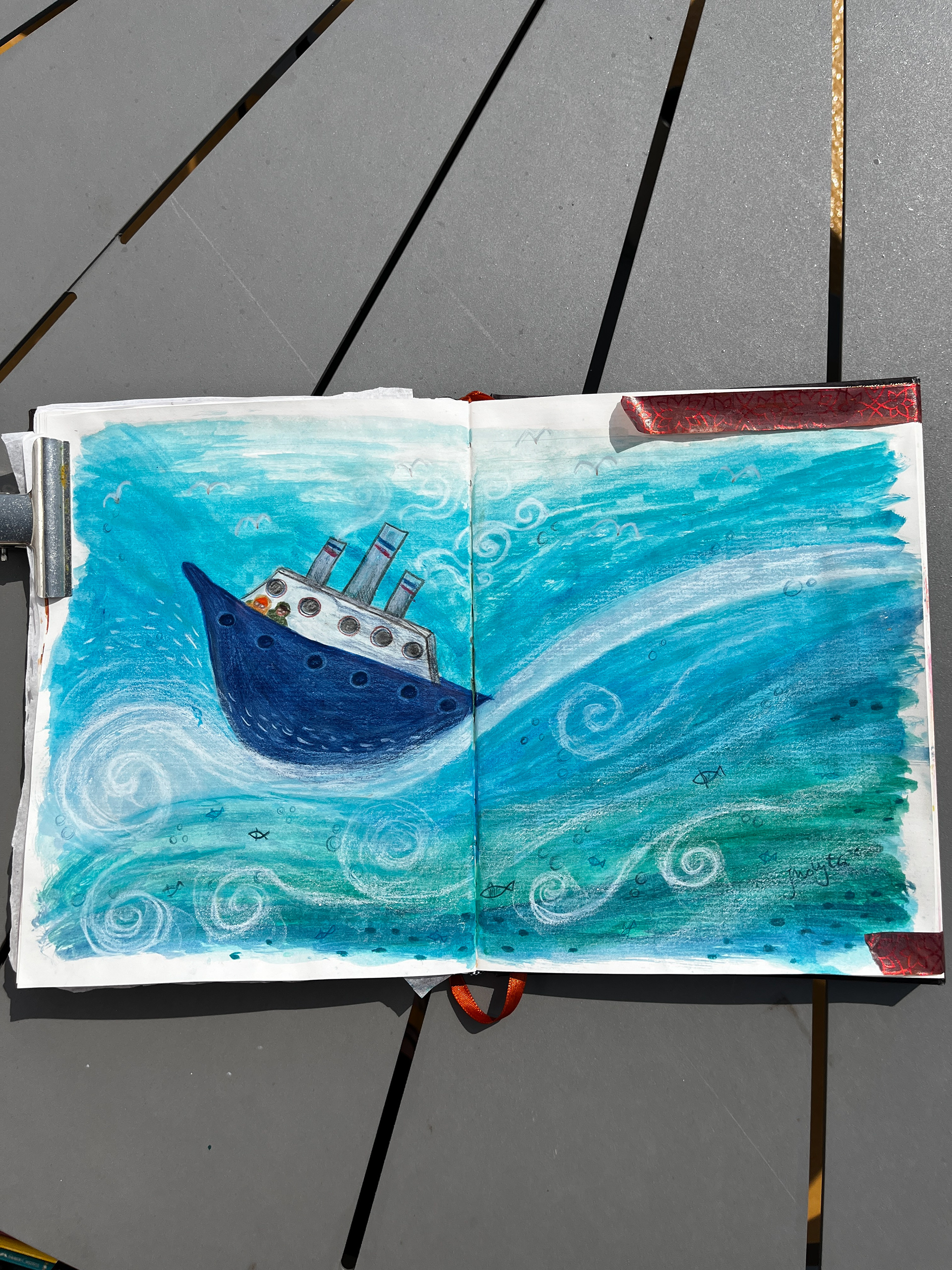 Title: On the Boat Trip