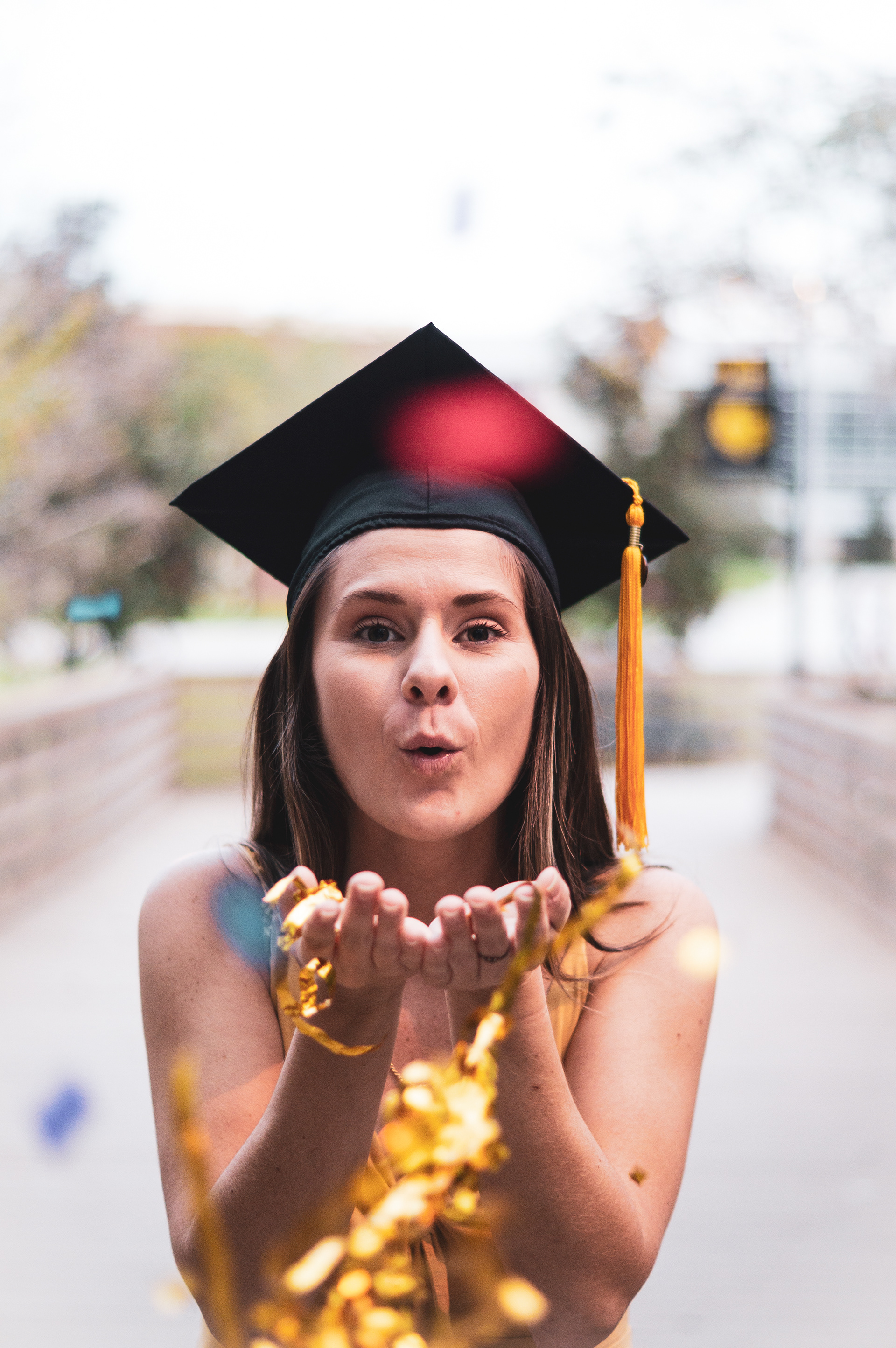 Student Union Boardwalk with Biodegradable Confetti | UCF Orlando Graduation PhotographerAP