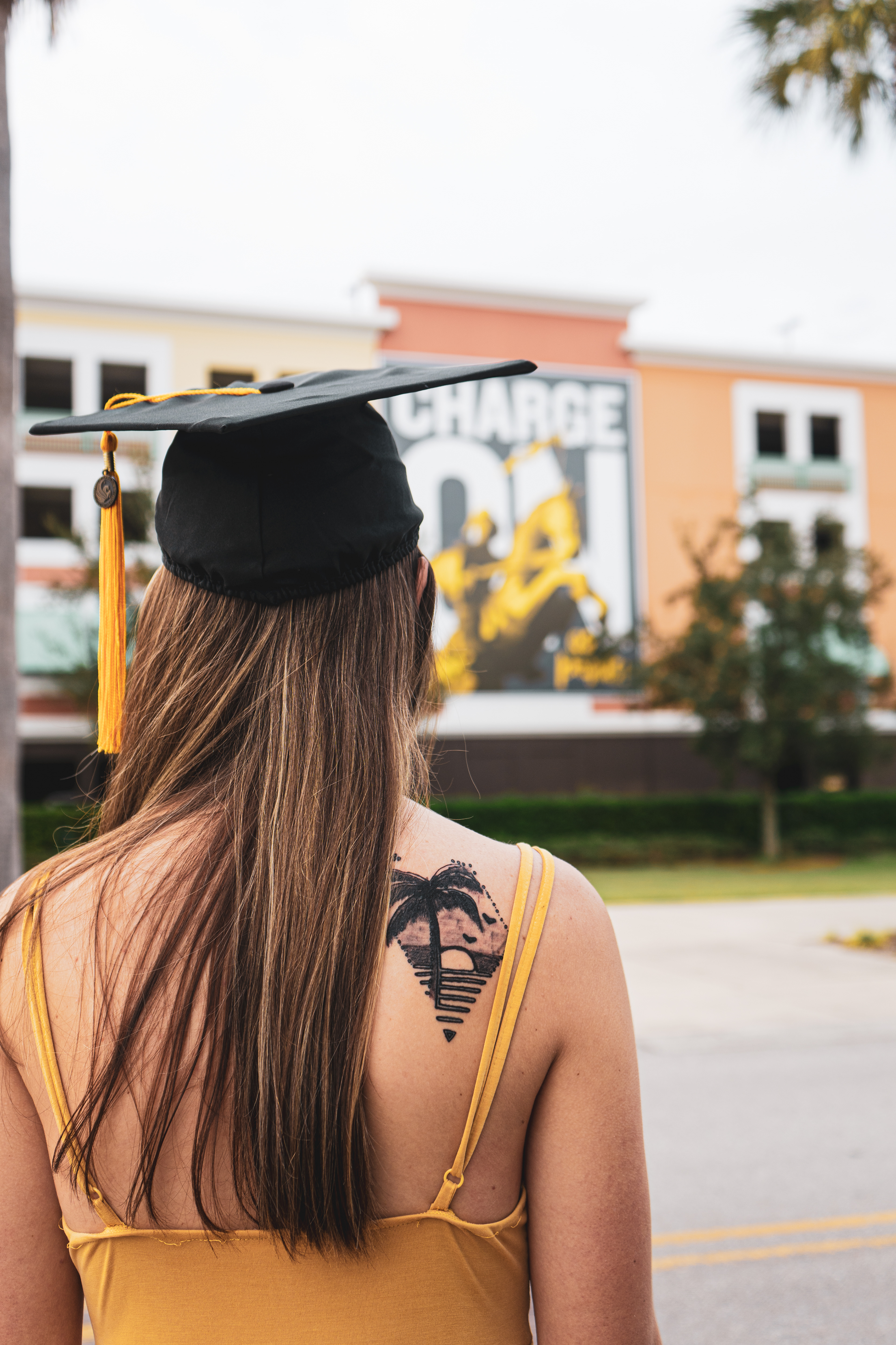 West Plaza and Tattoo Detail | UCF Orlando Graduation Photography | AP