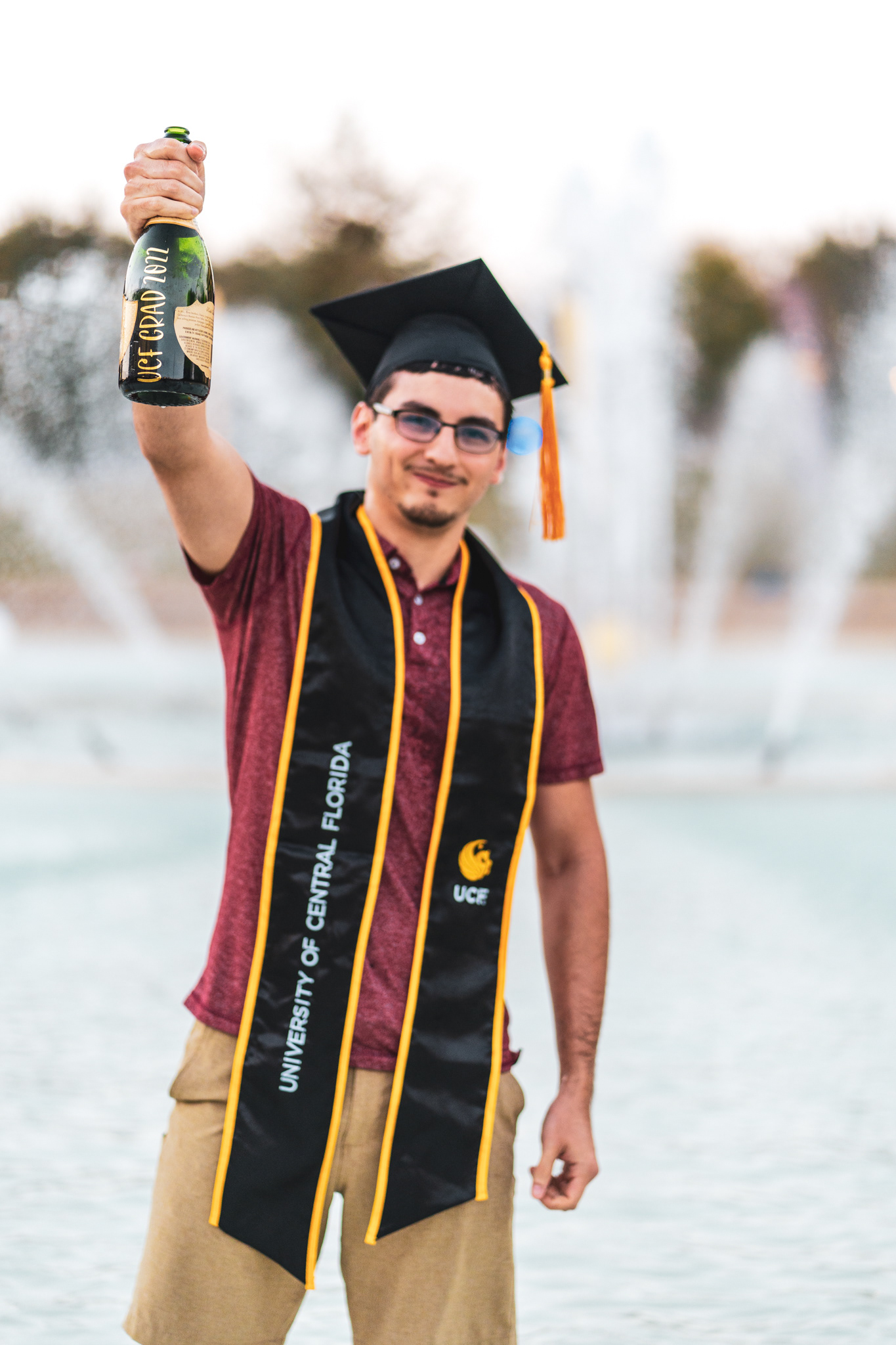 Reflecting Pond | SH UCF Graduation Photo