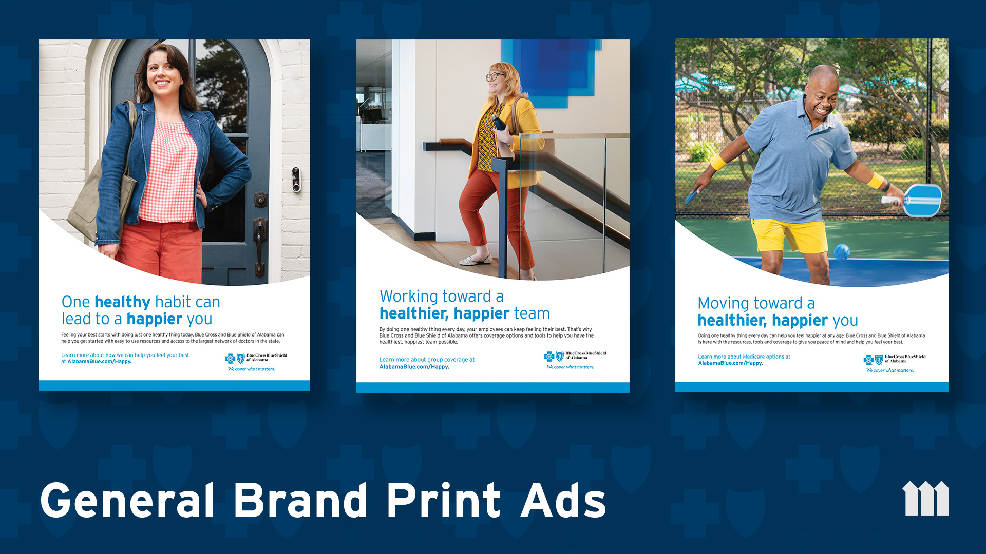 Target Audience: Under 65 (Left), Group (Middle), Over 65 (right)