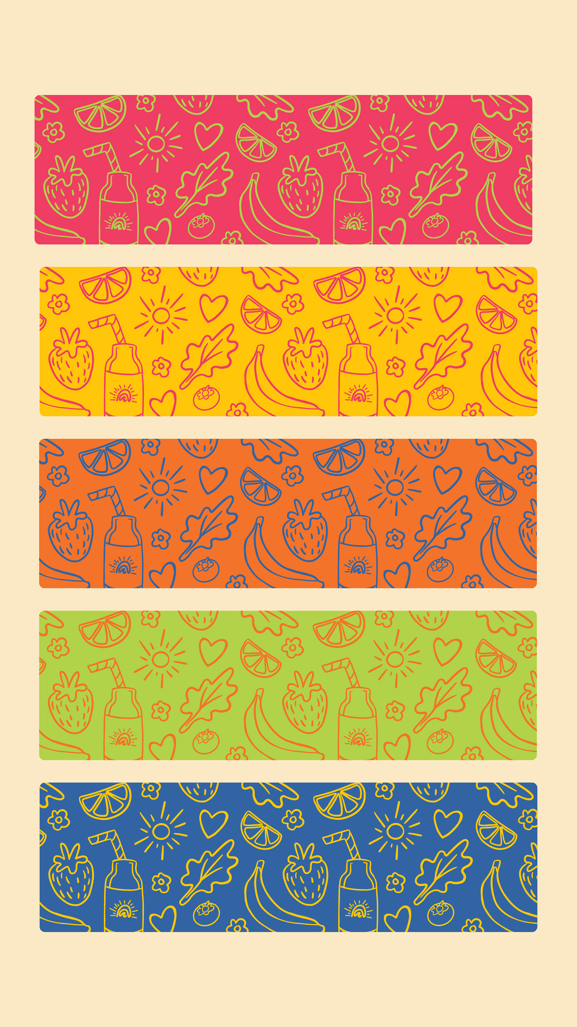 Sunny Smooth Brand Patter created with Illustrator