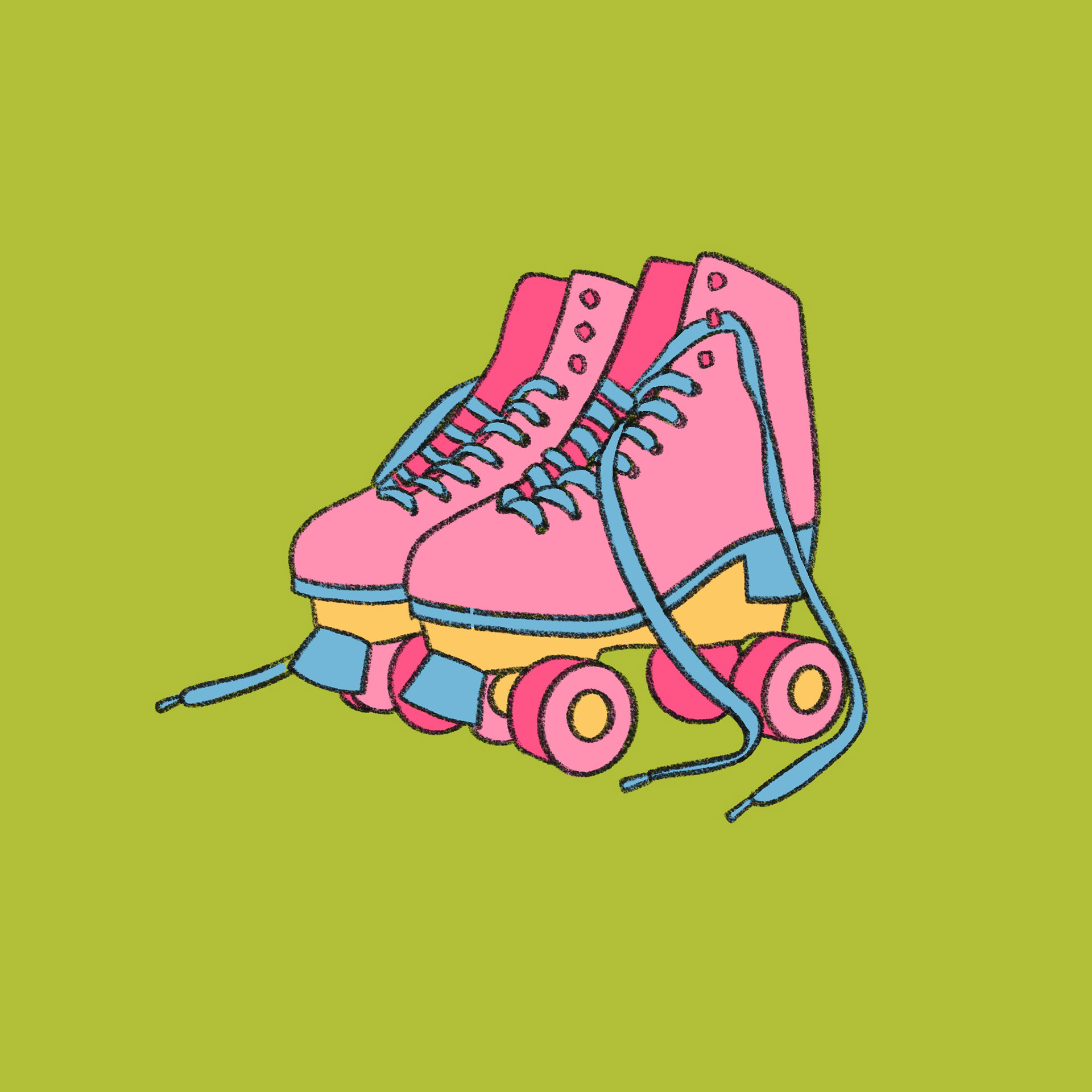 Roller Skates Final Illustration