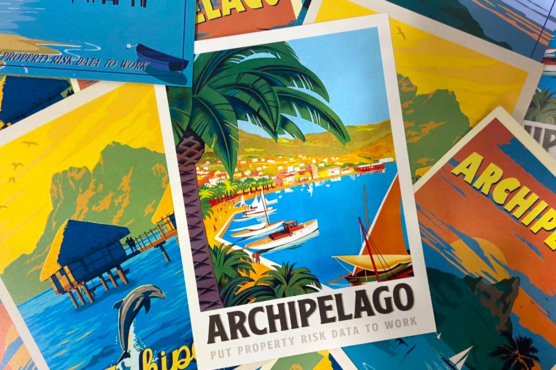 Archipelago postcard material design