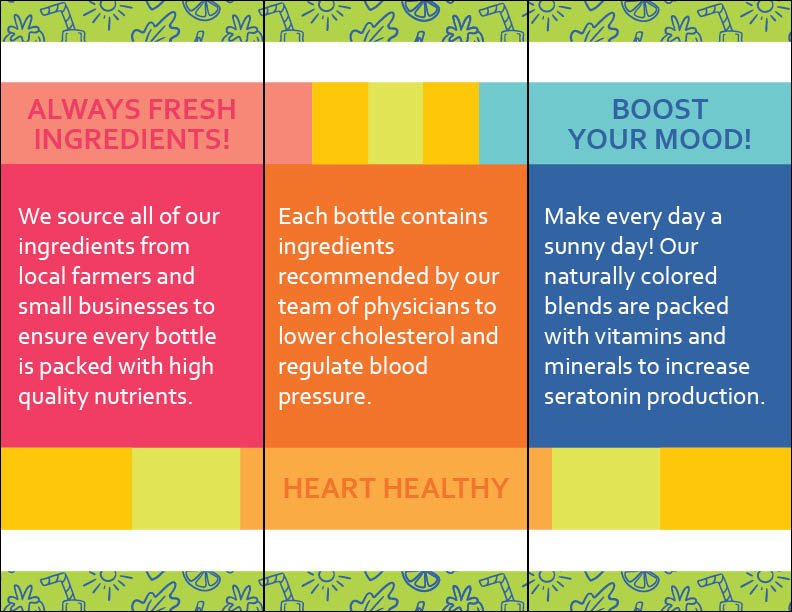 BROCHURE INSIDE created with Indesign