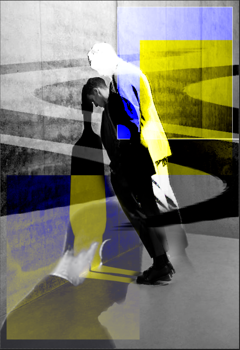 thinking(photoshop collage, 2022)