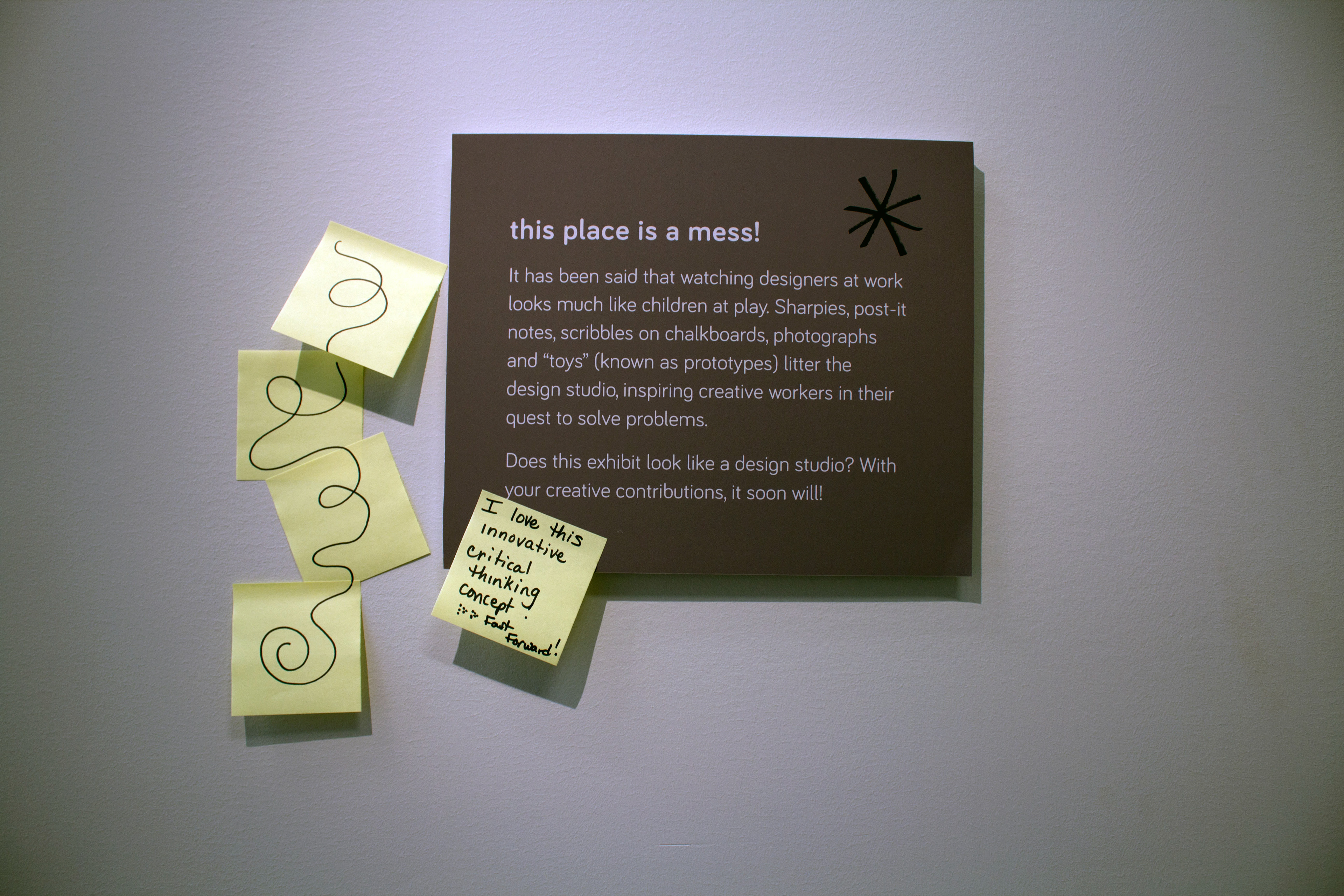 Visitors were invited to add their insights...