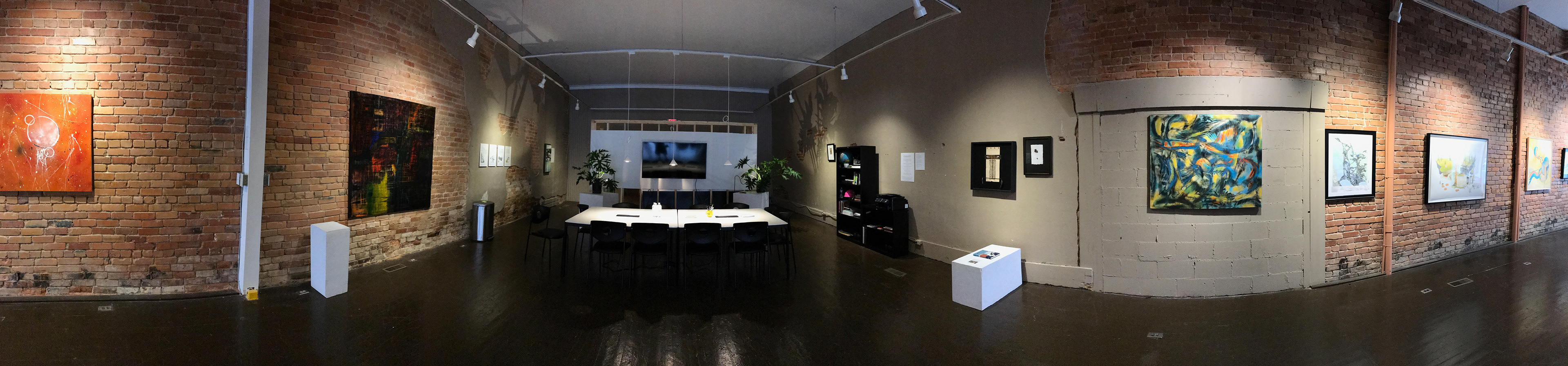 Panorama of gallery space