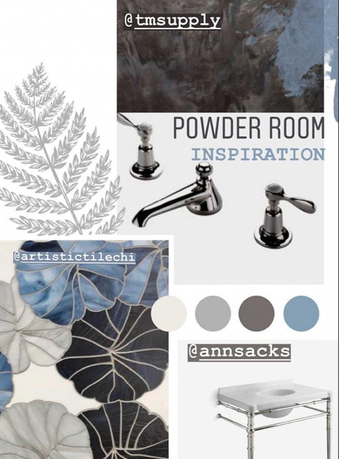 Powder Room Mood Board