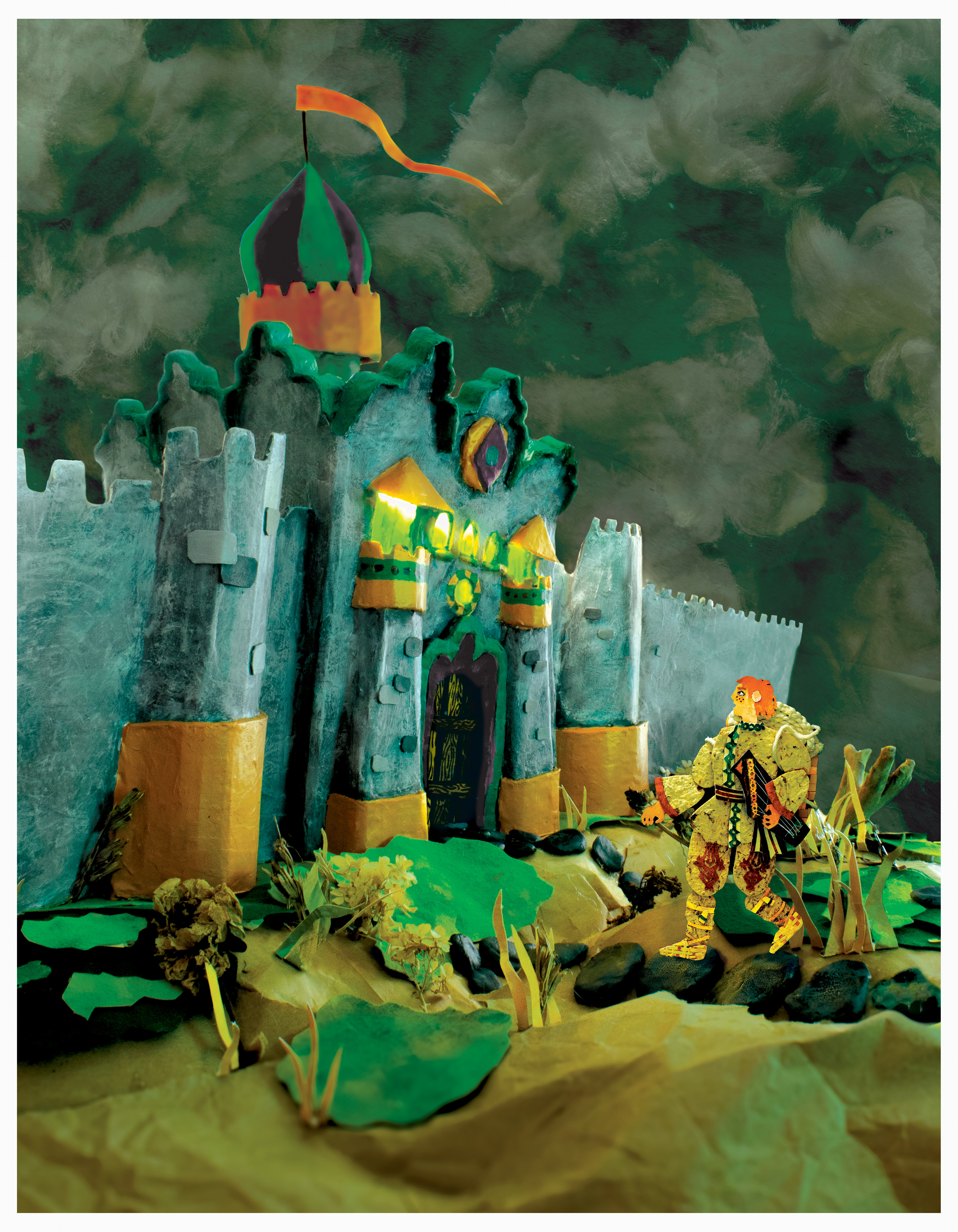 The Harpist Approaches the Palace