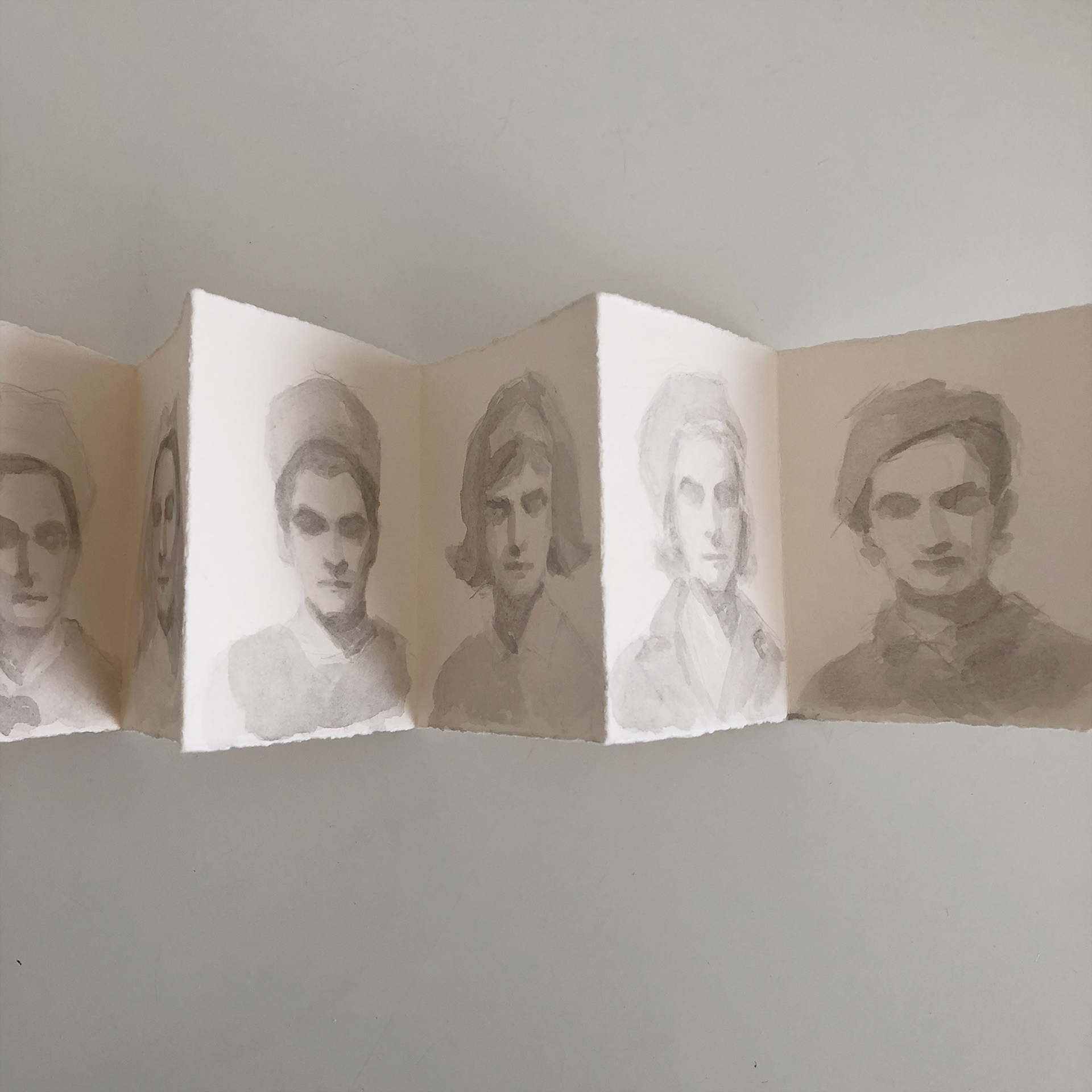 Vintage Trans Beauty x90 (close-up). 2018, watercolor on paper, mounted on mat board.