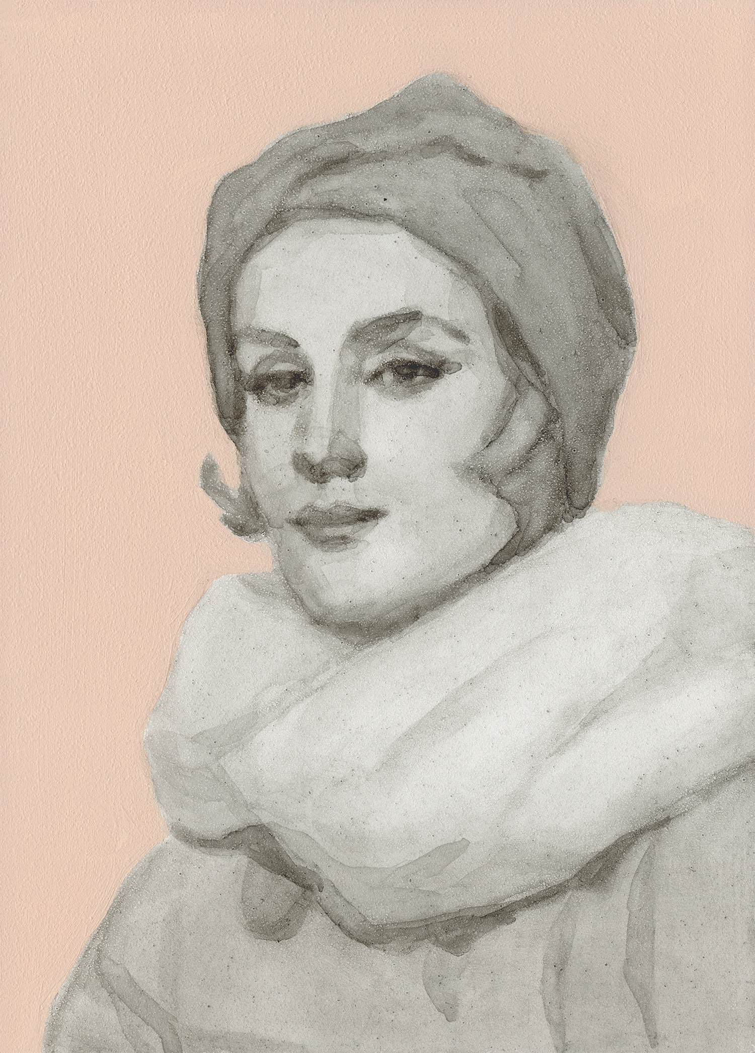 Vintage Trans Beauty 5. 2024, oil on panel.