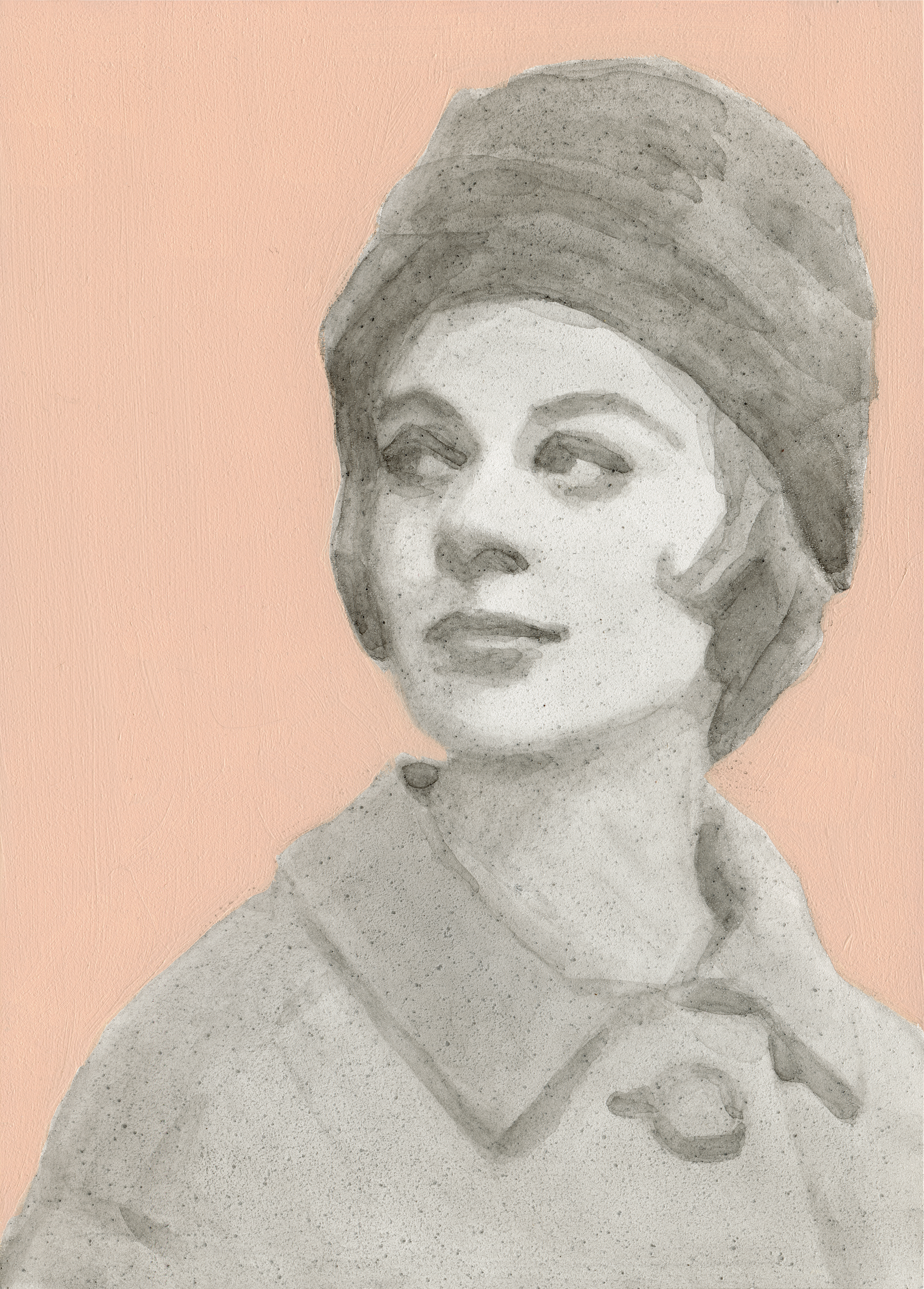 Vintage Trans Beauty 8. 2024, oil on panel.
