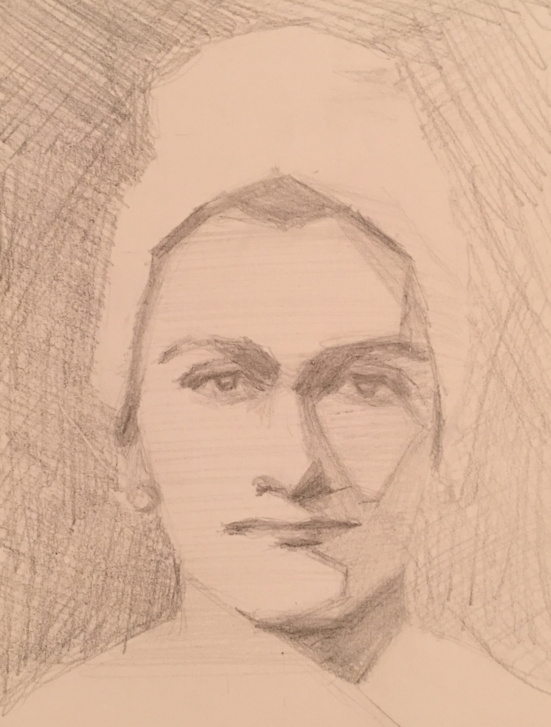 Vintage Trans Beauty 65. 2017, graphite on paper.
