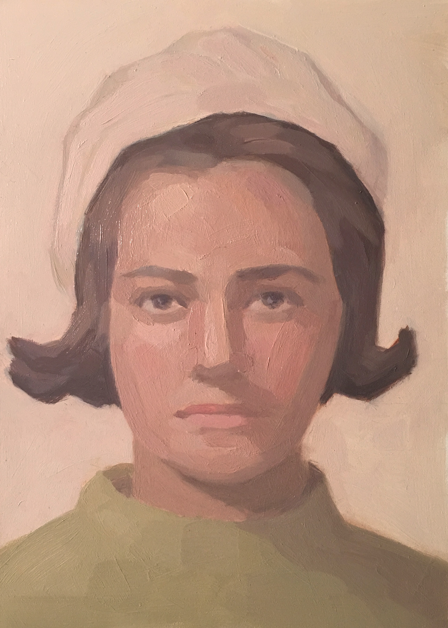 Vintage Trans Beauty 54. 2017, oil on panel.