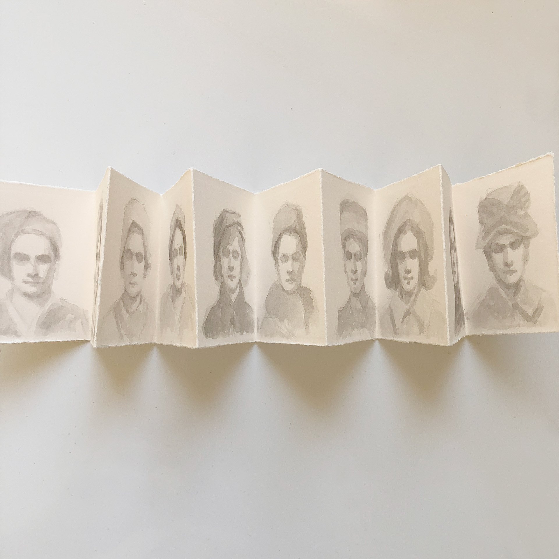 Vintage Trans Beauty x90 (close-up). 2018, watercolor on paper, mounted on mat board.