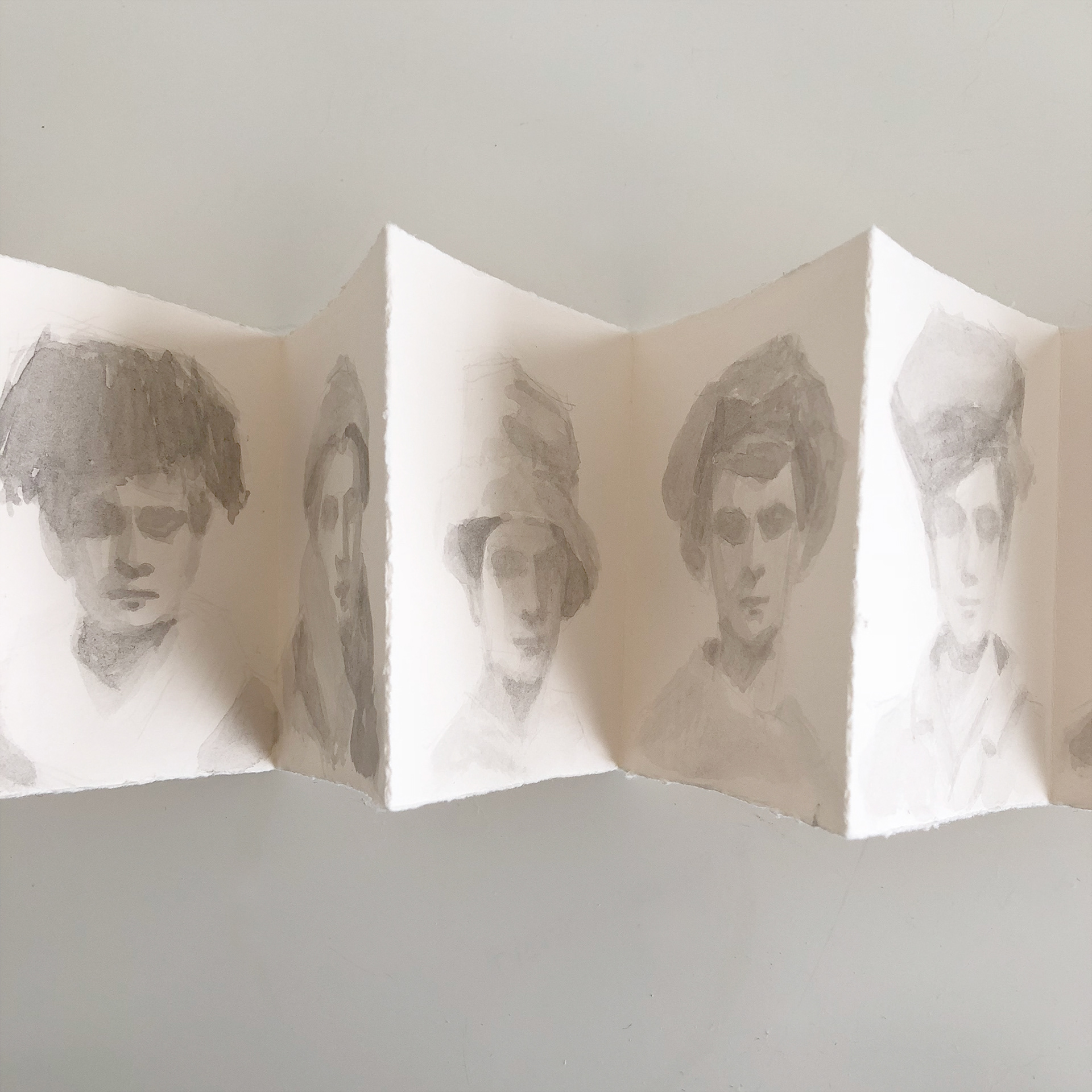 Vintage Trans Beauty x90 (close-up). 2018, watercolor on paper, mounted on mat board.