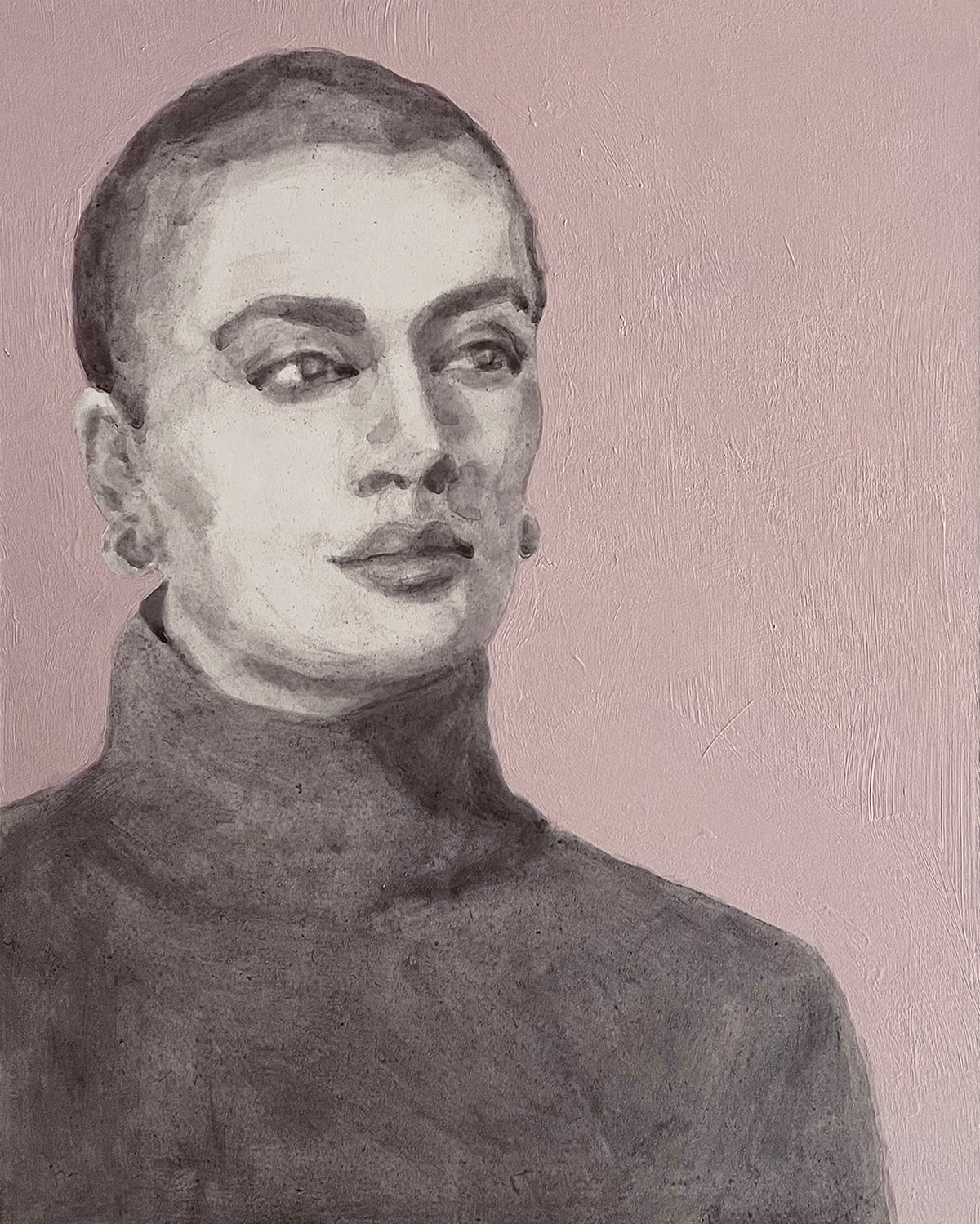 They/Them 1. 2022, acrylic on panel.