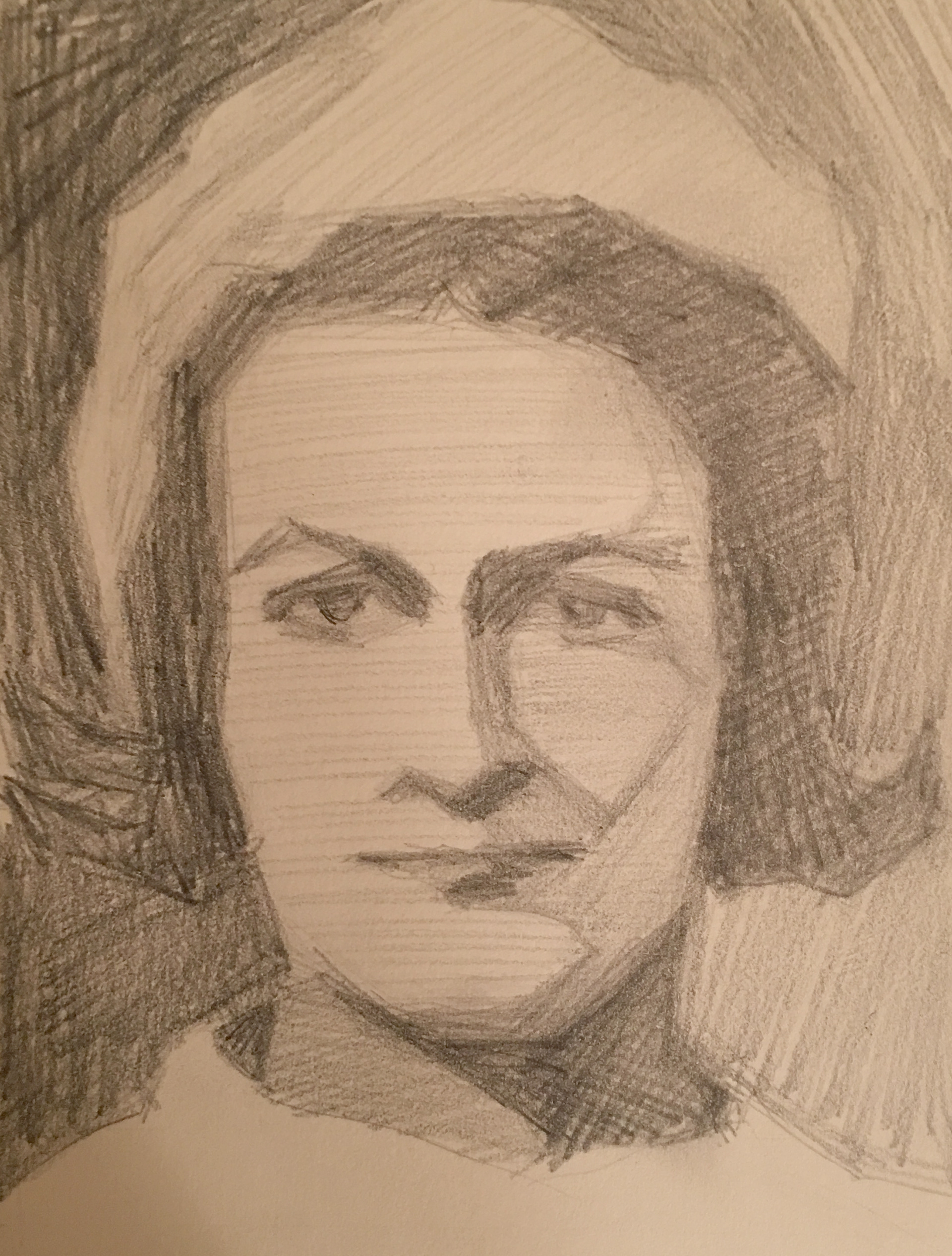 Vintage Trans Beauty 54. 2017, graphite on paper.