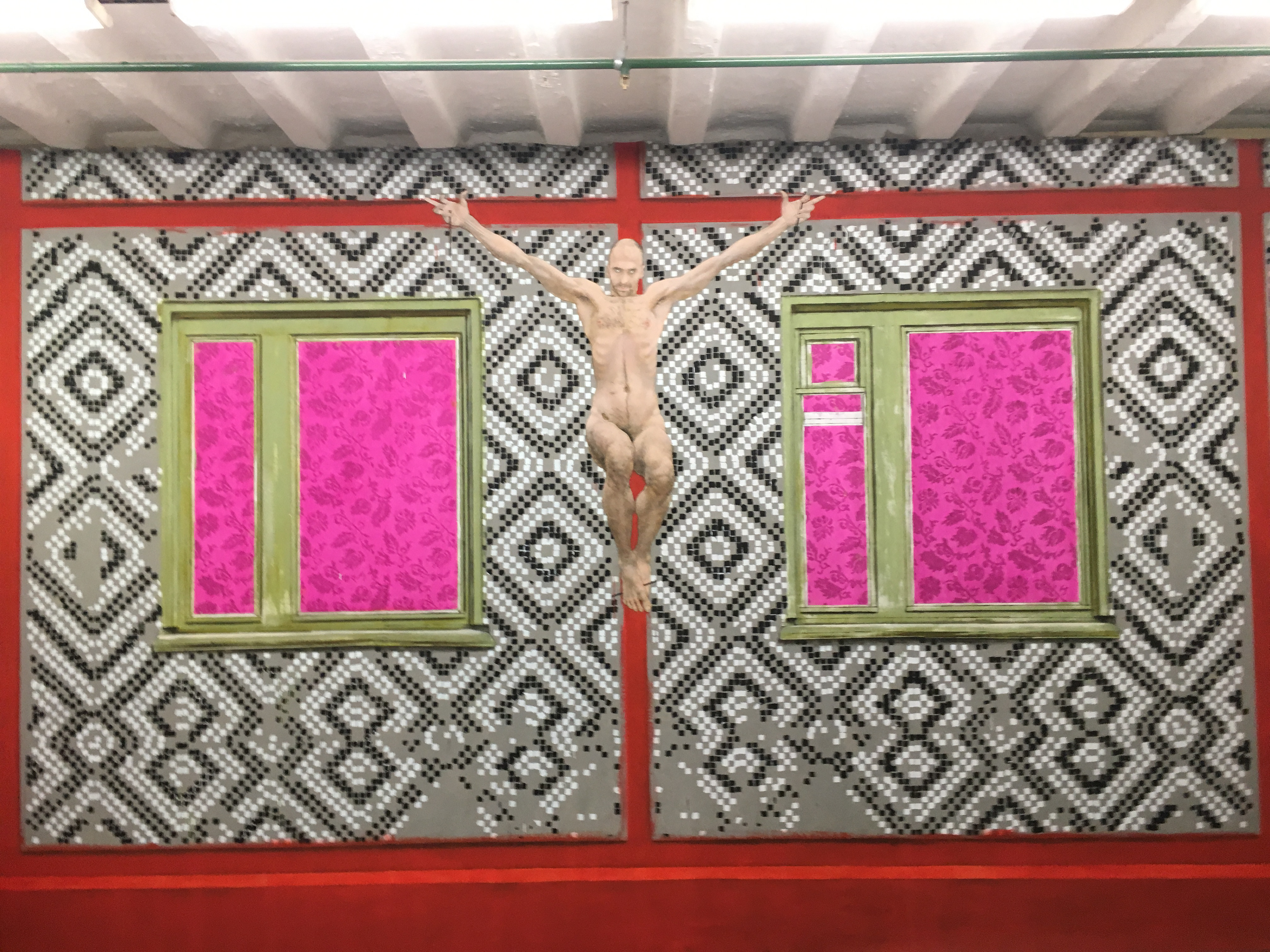 Sasha Birulin. DIE. Acrylic on canvas, 2019