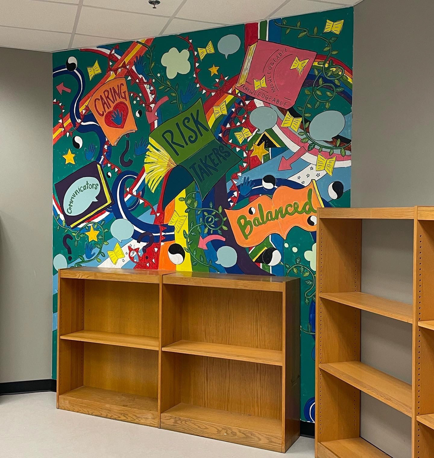Left side mural