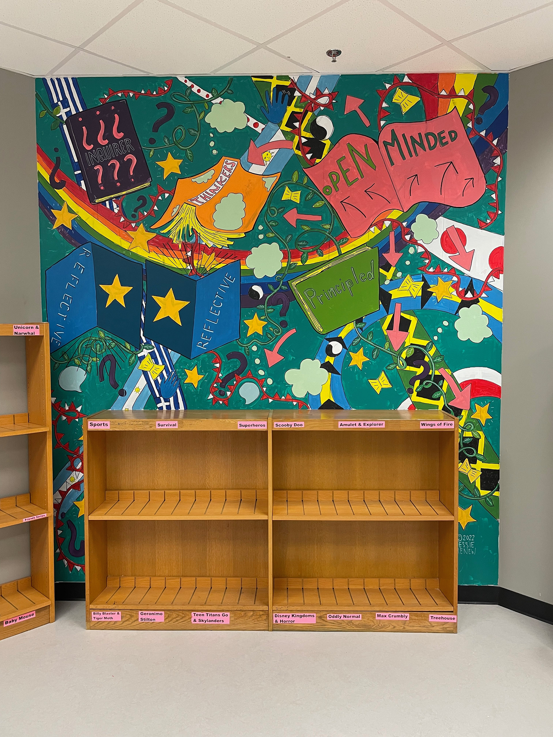 Right side mural