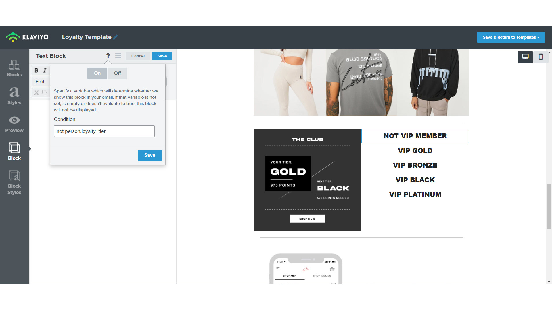 Implementation segmentation creating tiers (loyalty tiers)