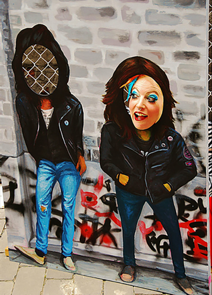 First Street Garden Fundraiser Ramones Cut-Out