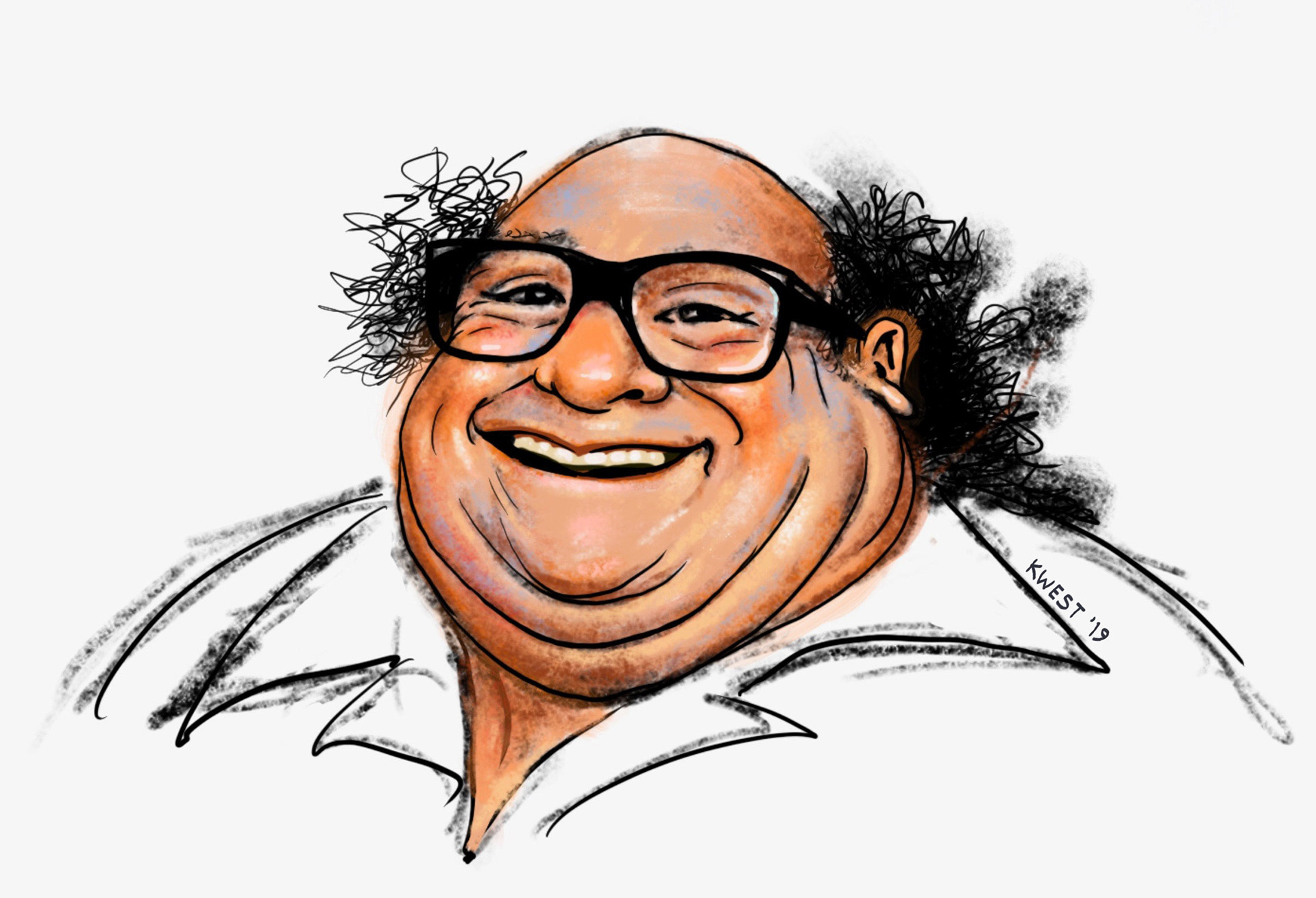 Danny DeVito Portrait by Karen Carver West