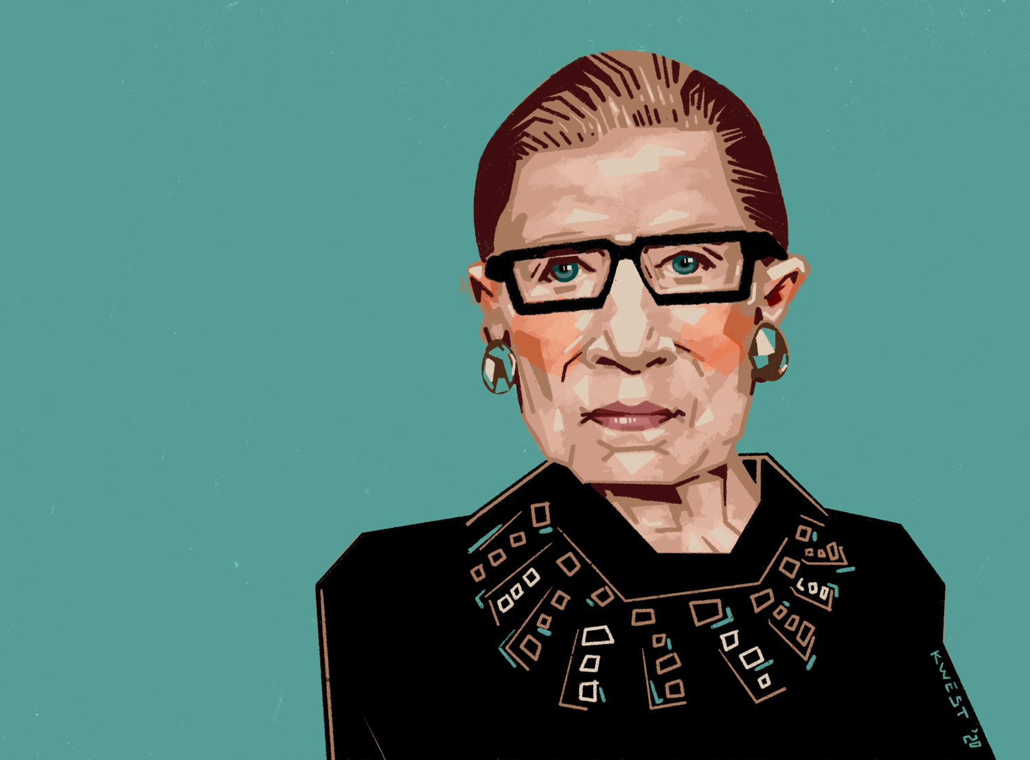 RBG Portrait by Karen Carver West