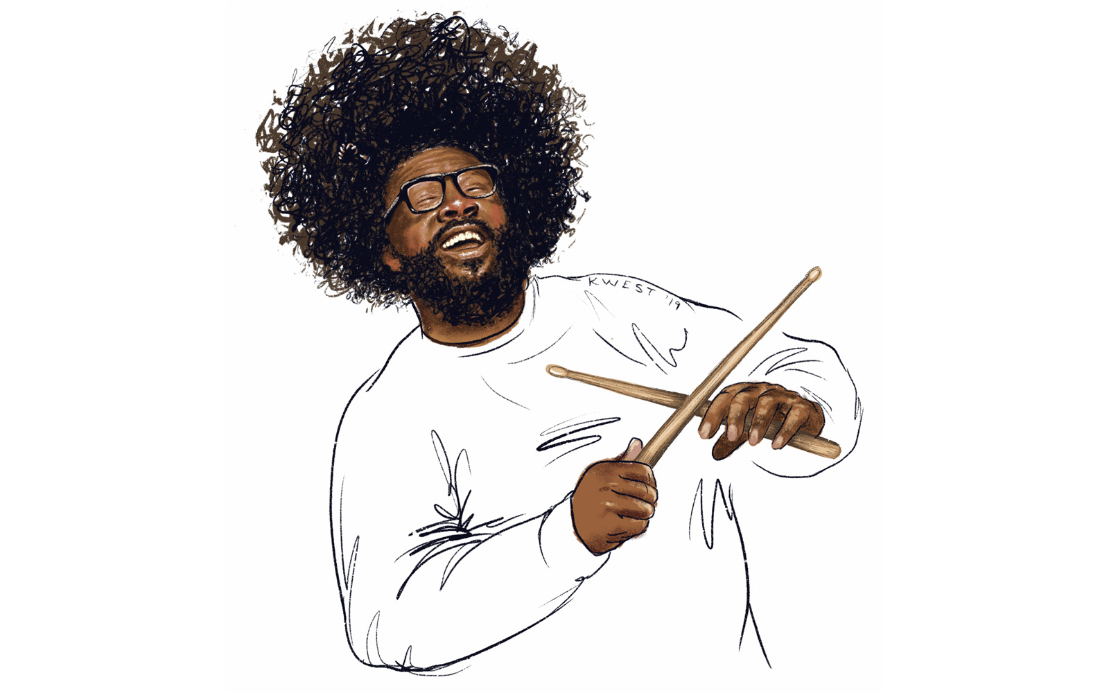 Quest Love Portrait by Karen Carver West