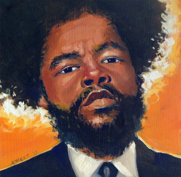Karen West :: Questlove Portrait, Oil on Canvas