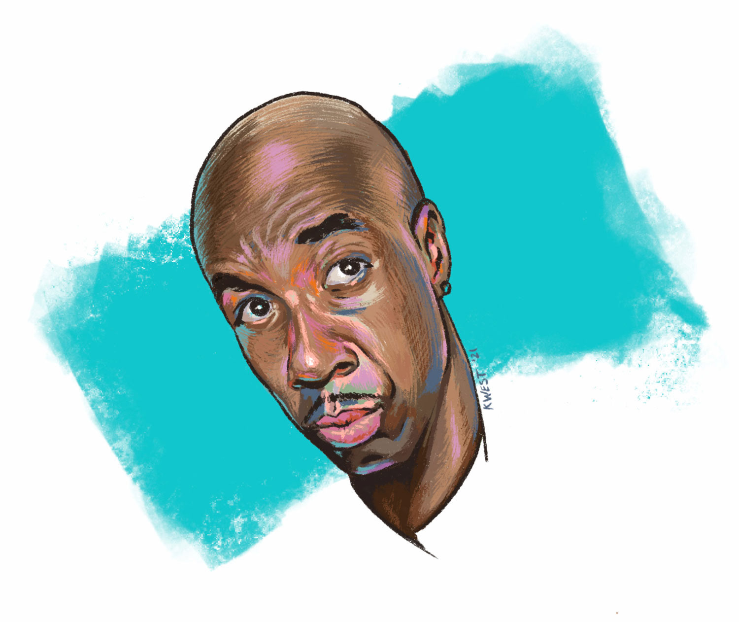 JB Smoove Portrait by Karen Carver West