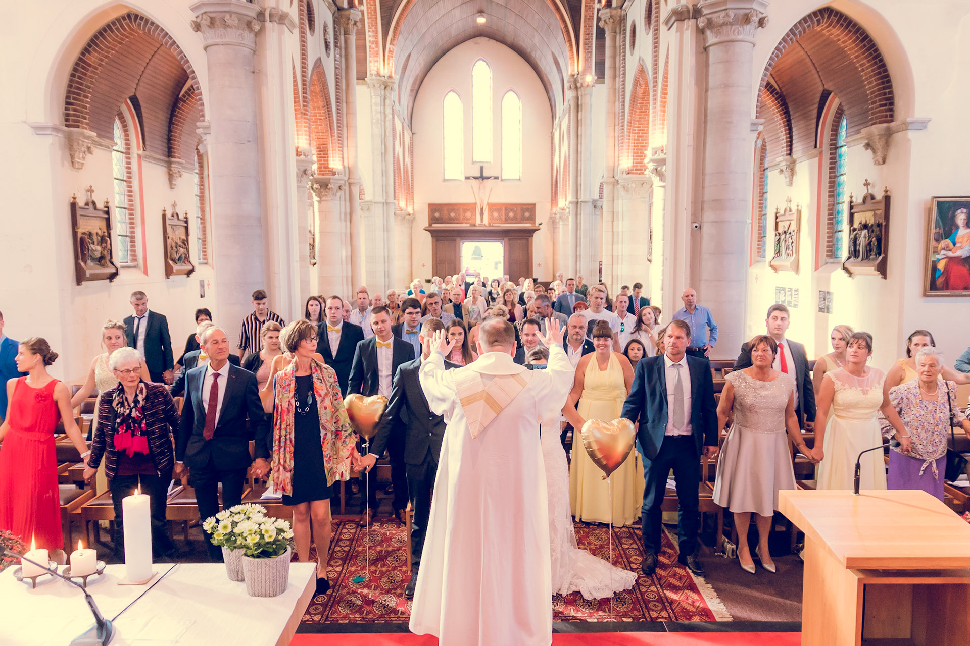 Huwelijkszegening in de kerk
