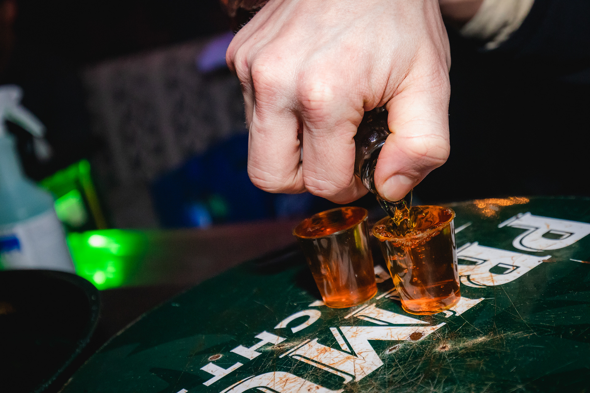 shots on bar