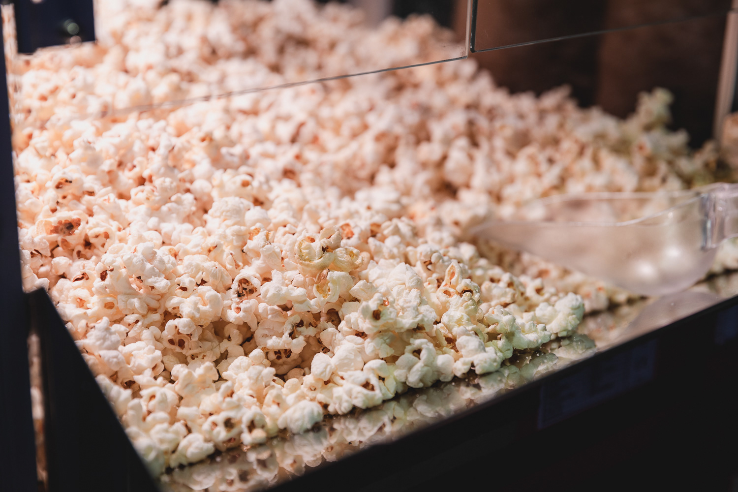 detailshot popcorn op bedrijfsfeest
